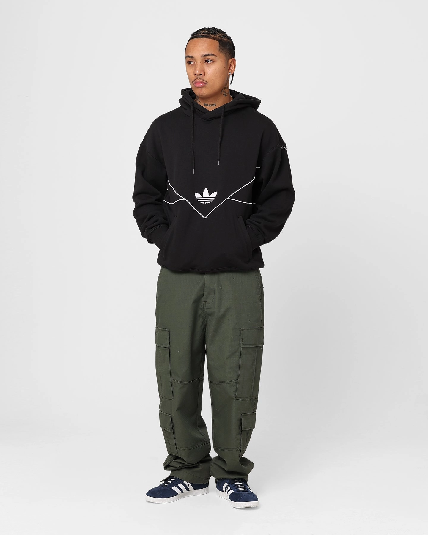 Adidas Adicolour Seasonal Archive Hoodie Ft Black Reinforced Stitching Eliminate