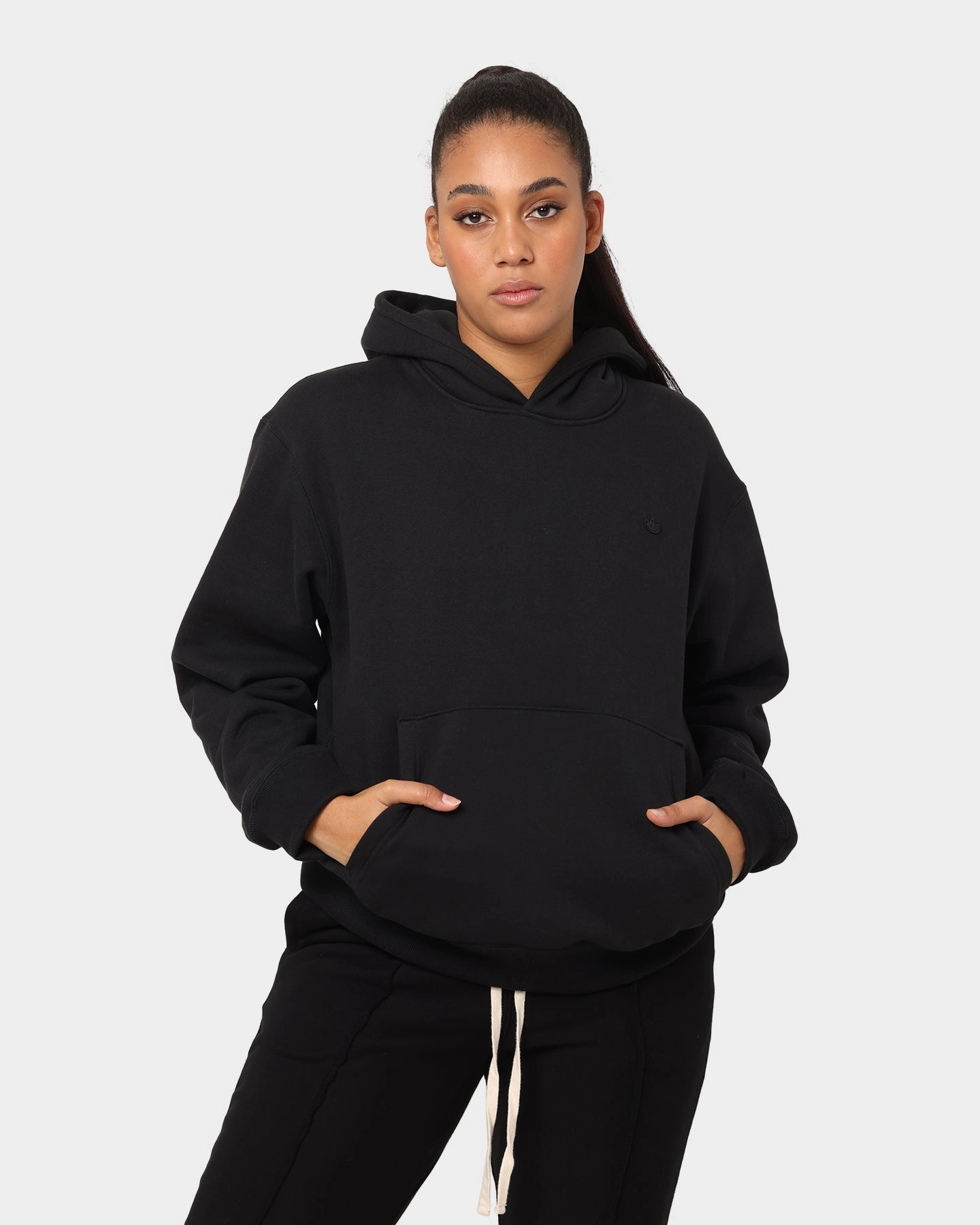 Adidas Adicolour Trefoil Hoodie Black Fashion Layer Consciousness