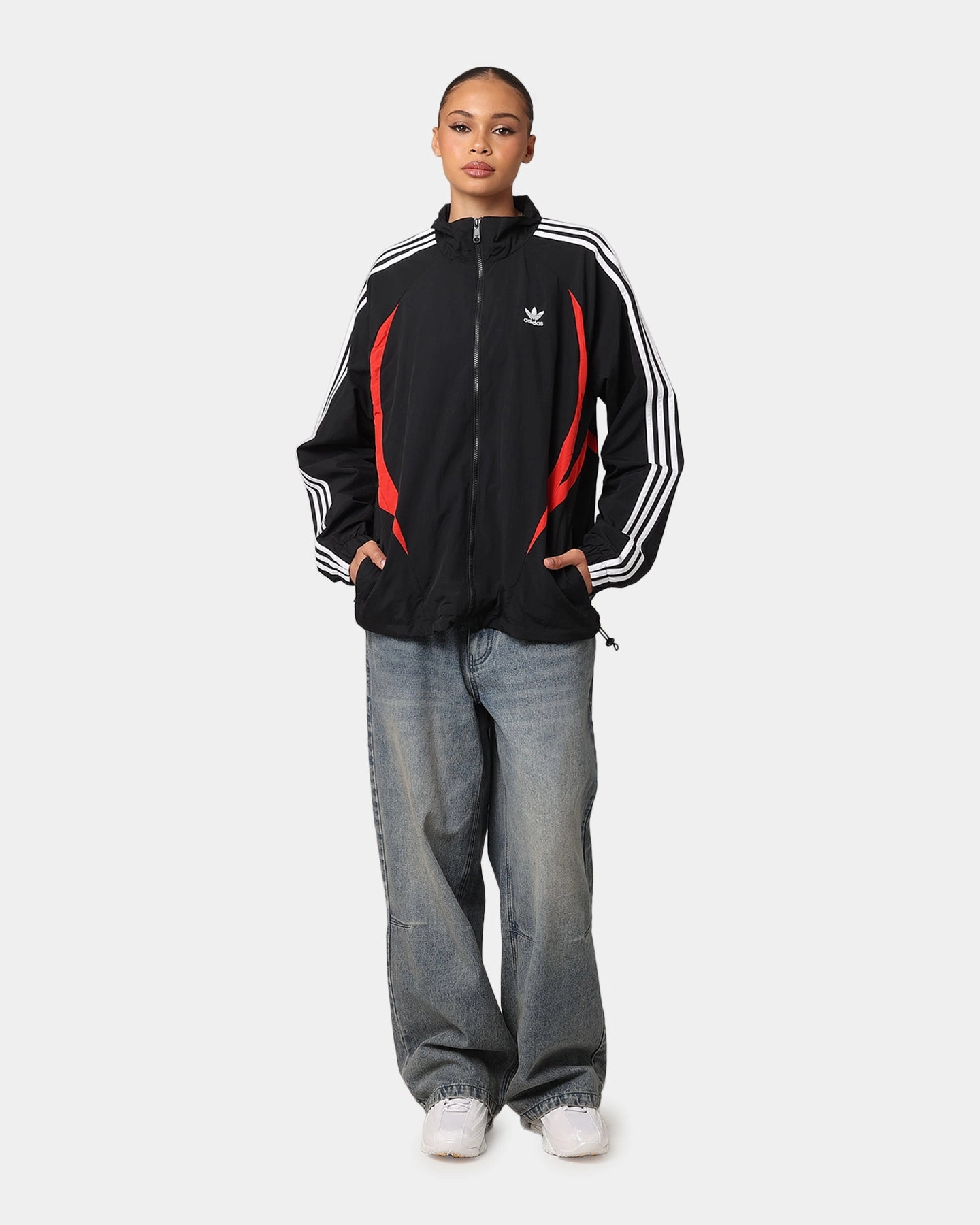 Adidas Archive Track Jacket Black/Better Scarlet Universal Size Adaptation