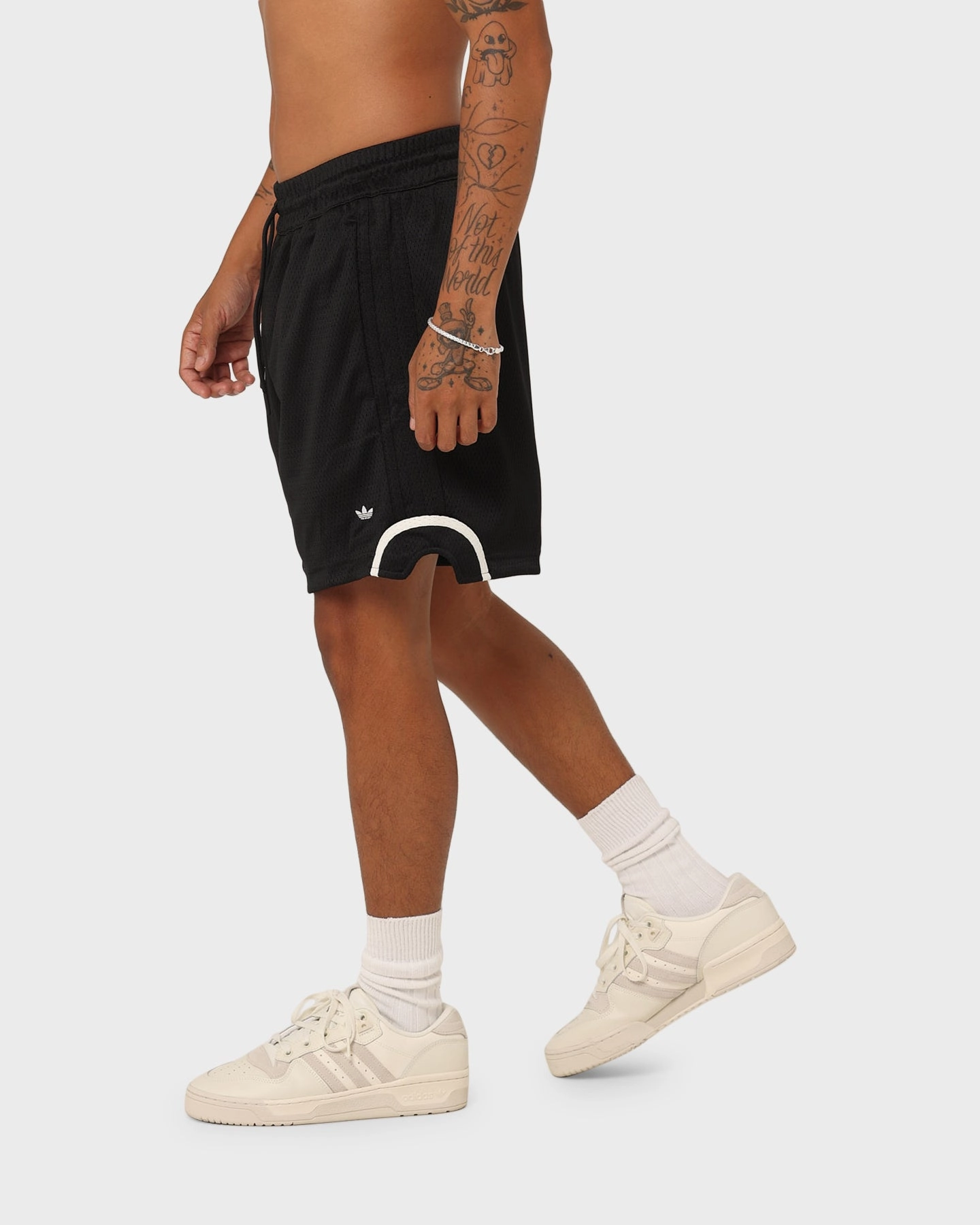 Adidas Basketball Mesh Shorts Black/Silver dance clothing