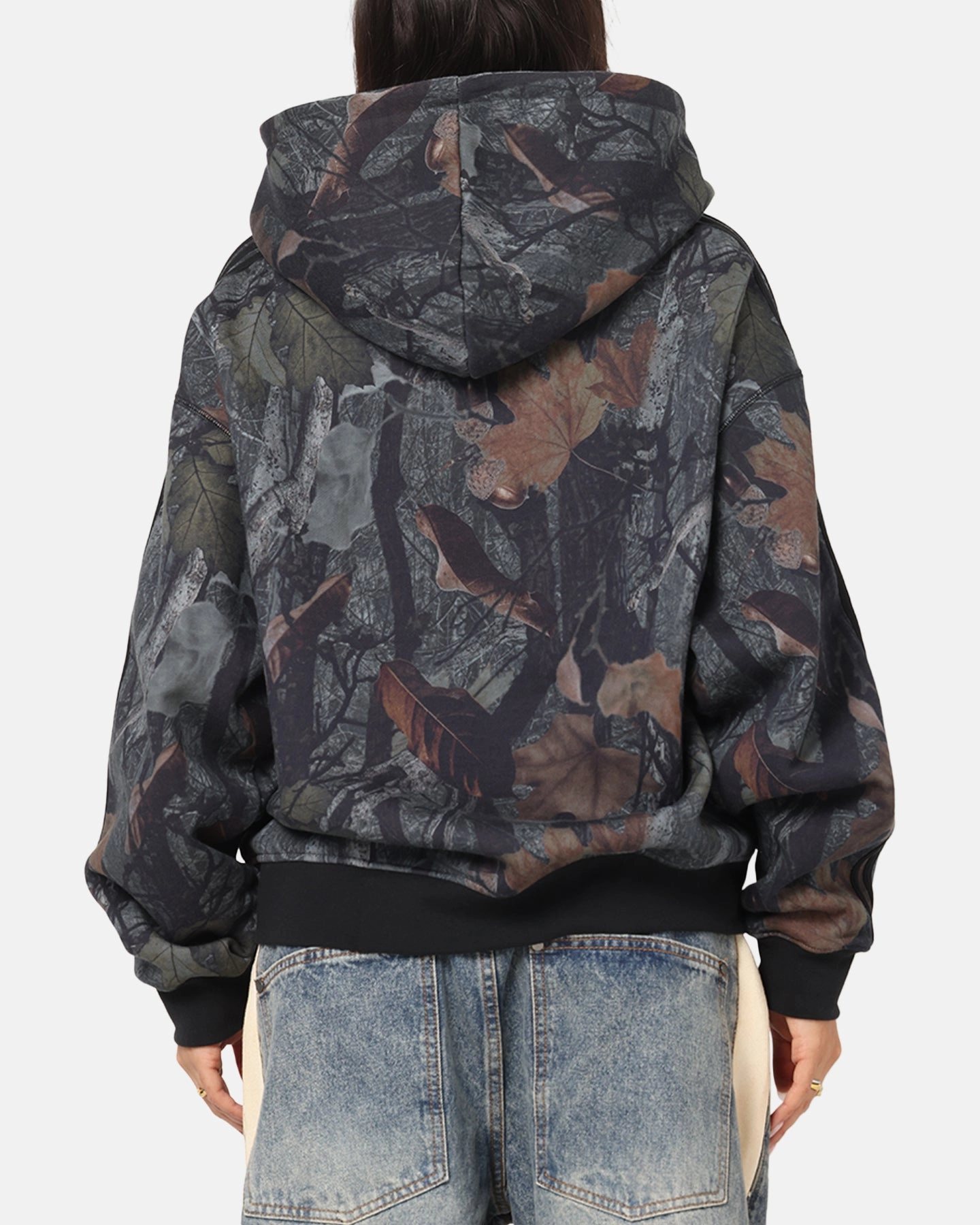 Adidas Camo Zip Up Hoodie Black snow holiday Street Appeal