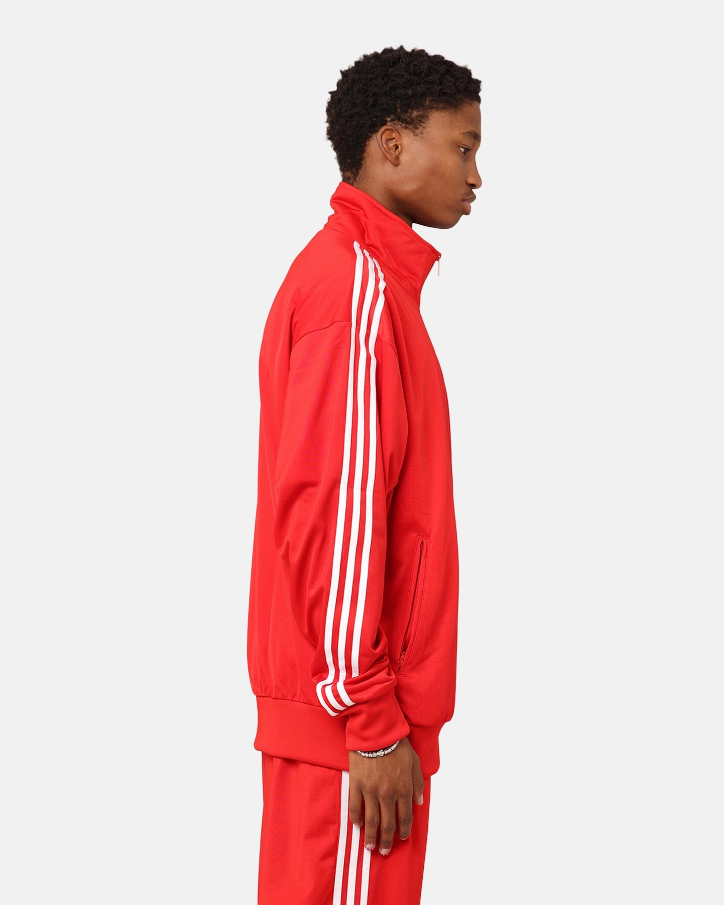 Flexible Shoulder Mobility Layered Comfort Adidas Classics Firebird Track Jacket Better Scarlet/White