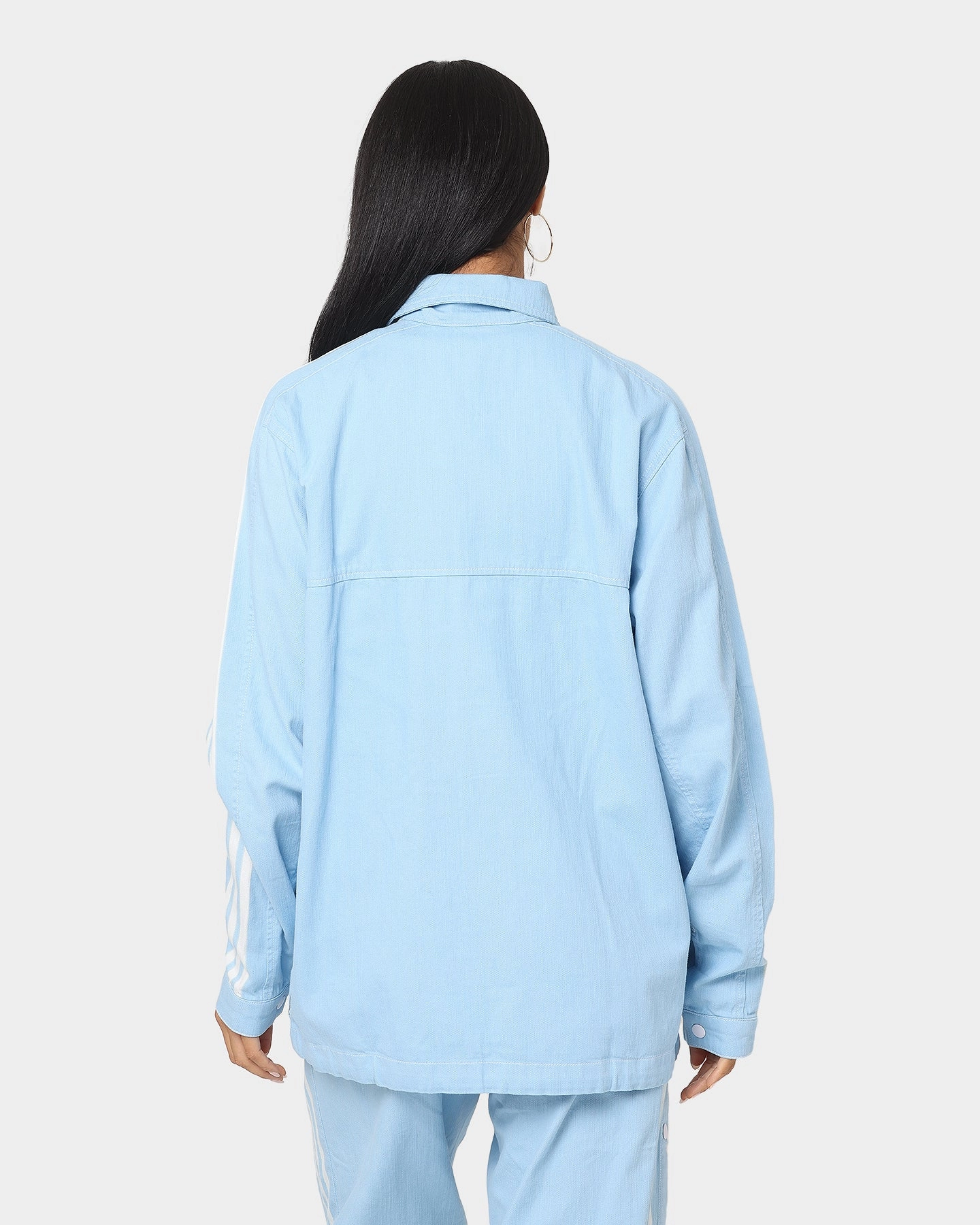Adidas Denim Jacket Clear Blue teachers