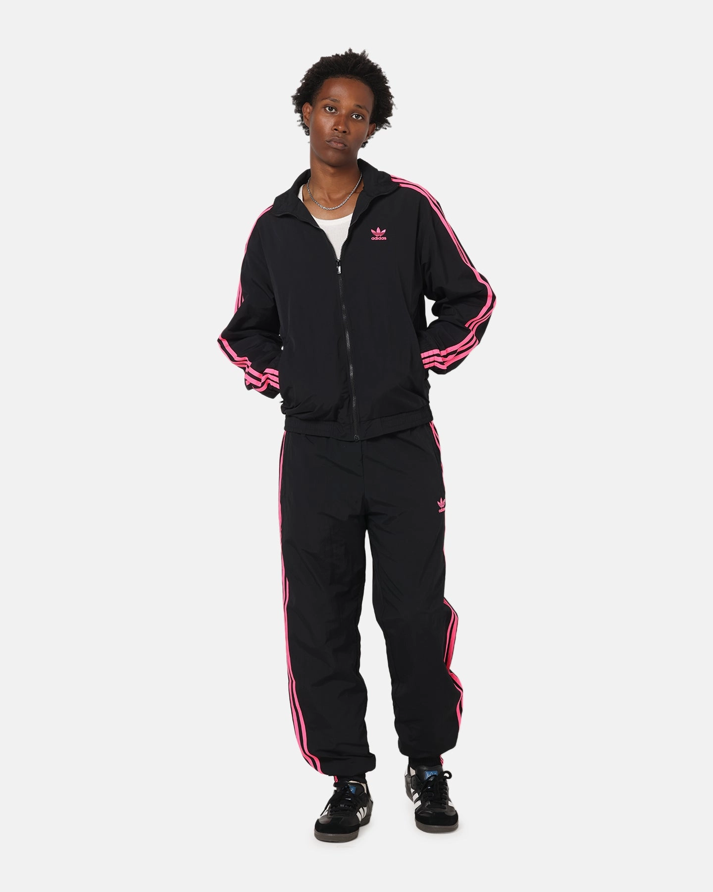 Smart Layering quick dry Adidas Firebird Pants Black/Lucid Pink