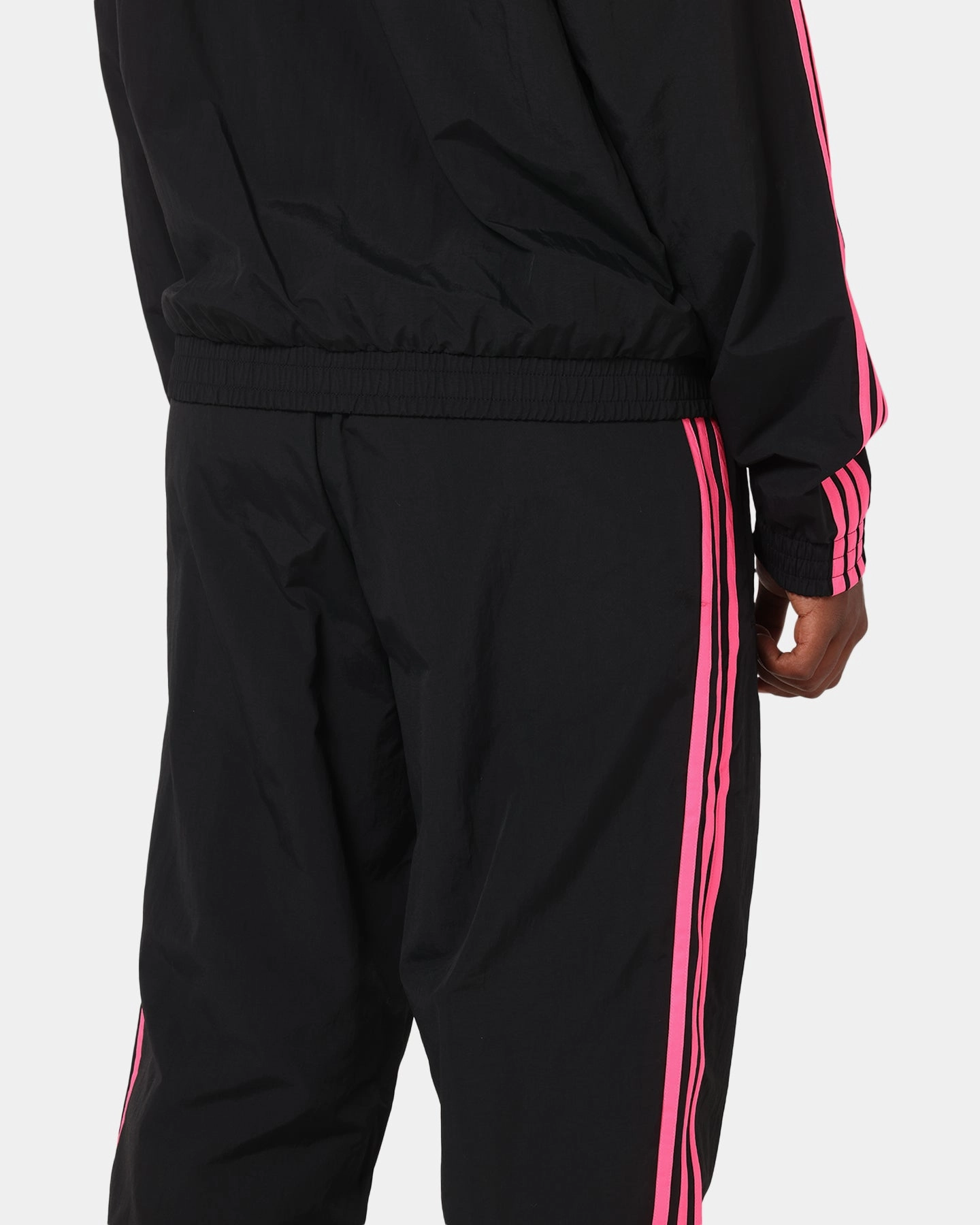 Comfortable Look Side zipper Adidas Firebird Pants Black/Lucid Pink