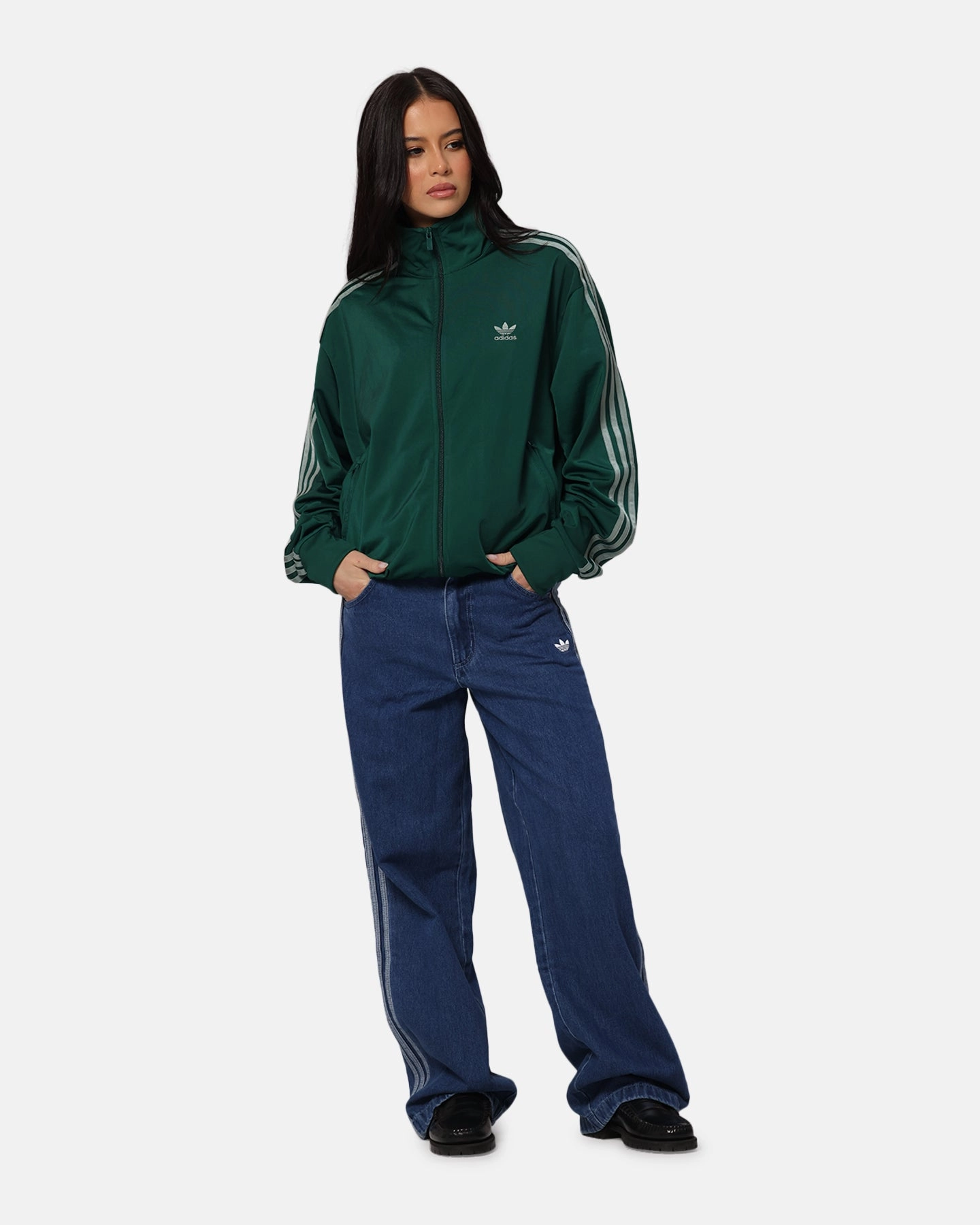 Indoor Use Adidas Firebird Track Jacket Green