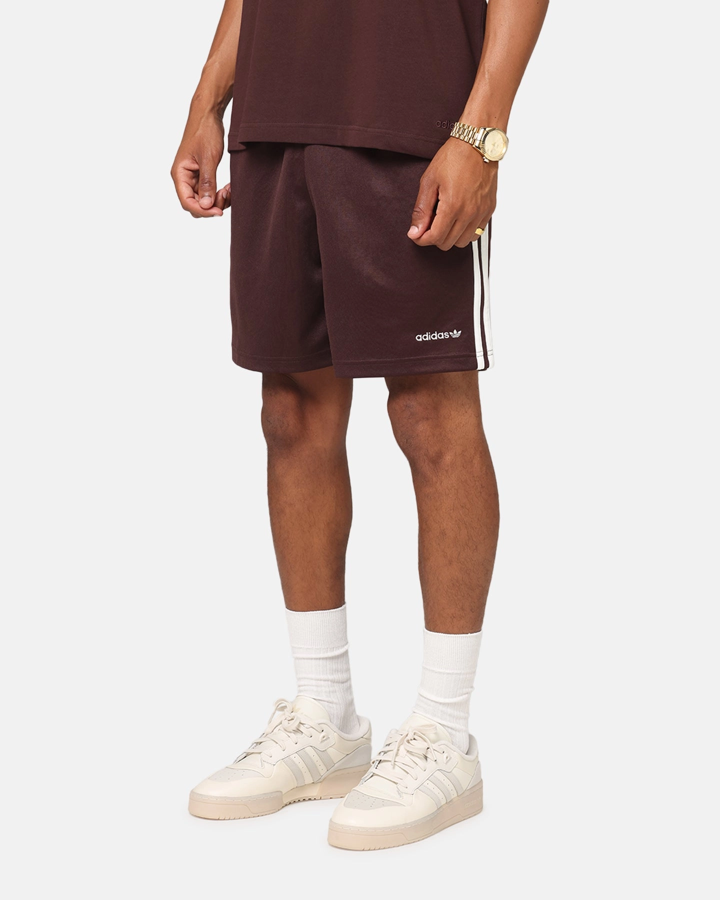 Adidas Football Shorts Brown Warm Mood