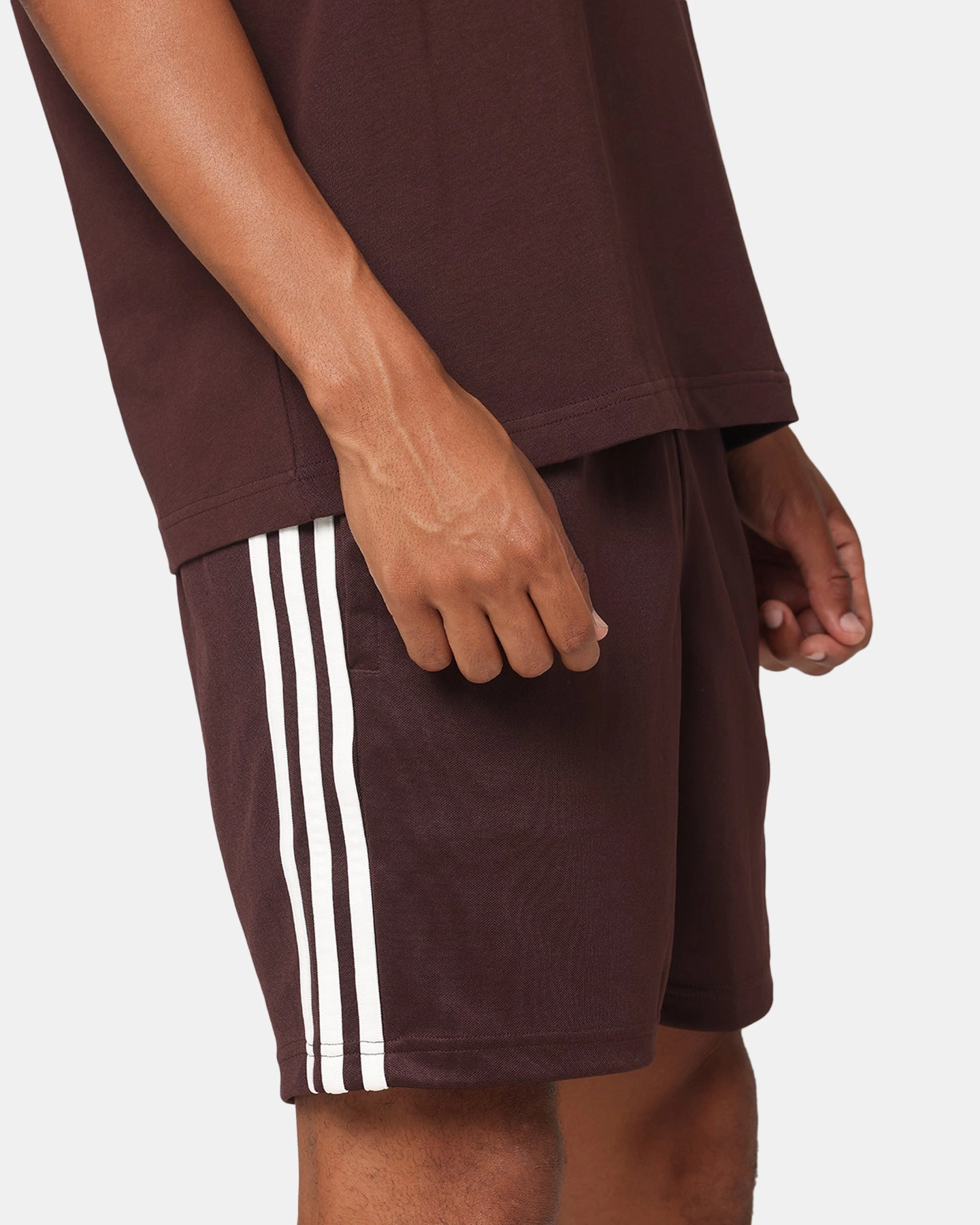 Ergonomic Contour Shape silk blend Adidas Football Shorts Brown