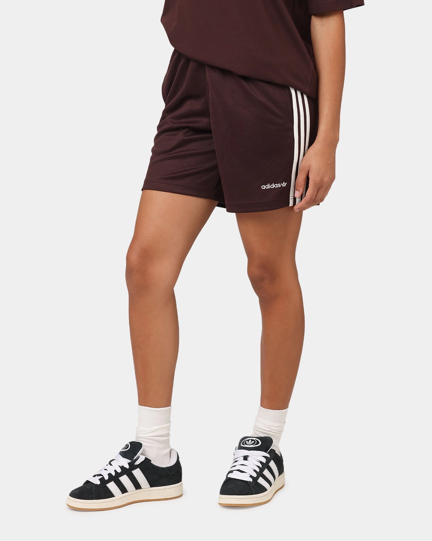 Seam Free Construction Tear Resistant Fabric Adidas Football Shorts Brown