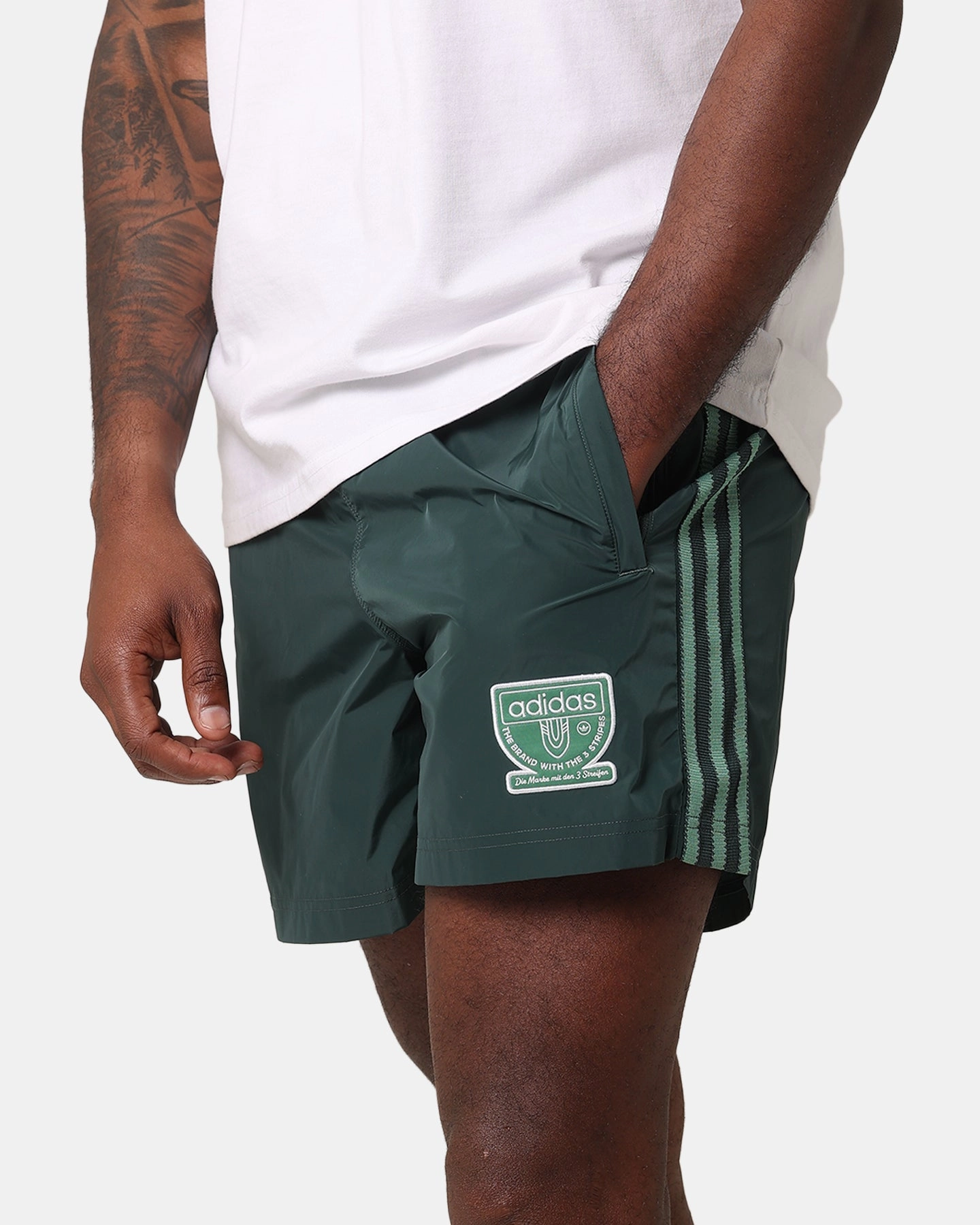 Adidas Graphic Sprinter Shorts Mineral Green Adjustable Fit