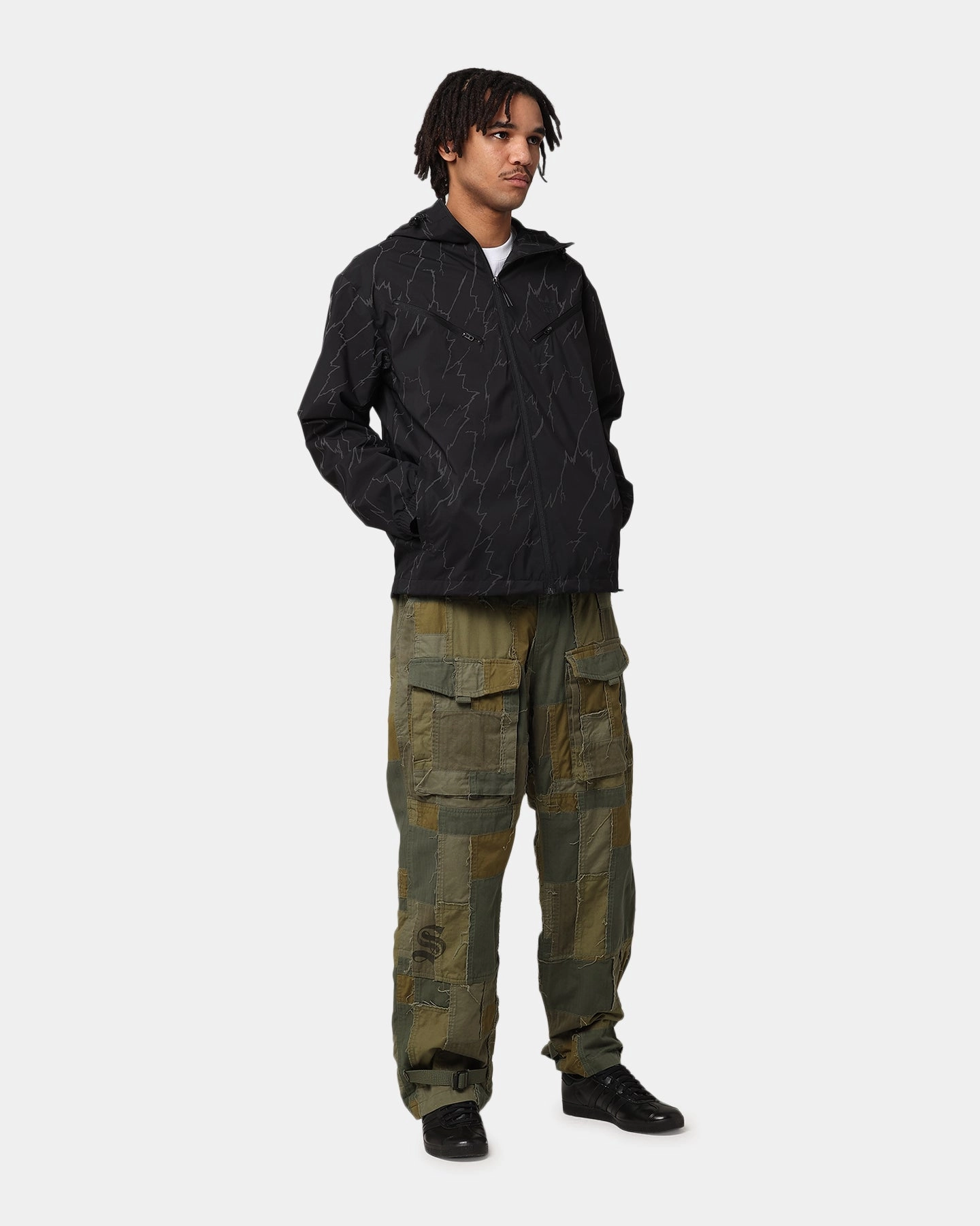 Adidas Lightening Windbreaker Jacket Black dancers