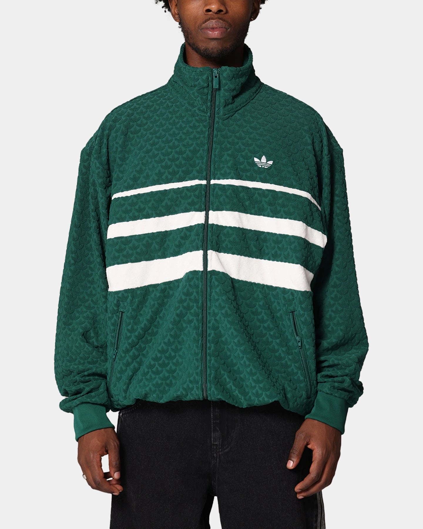 Layered Security Pockets Quality Assurance Adidas Monogram Track Top Jacket Green