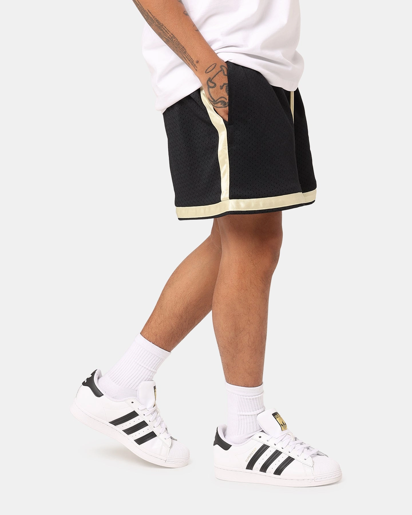 Adidas OG Shorts Black Mesh Fabric printed shorts