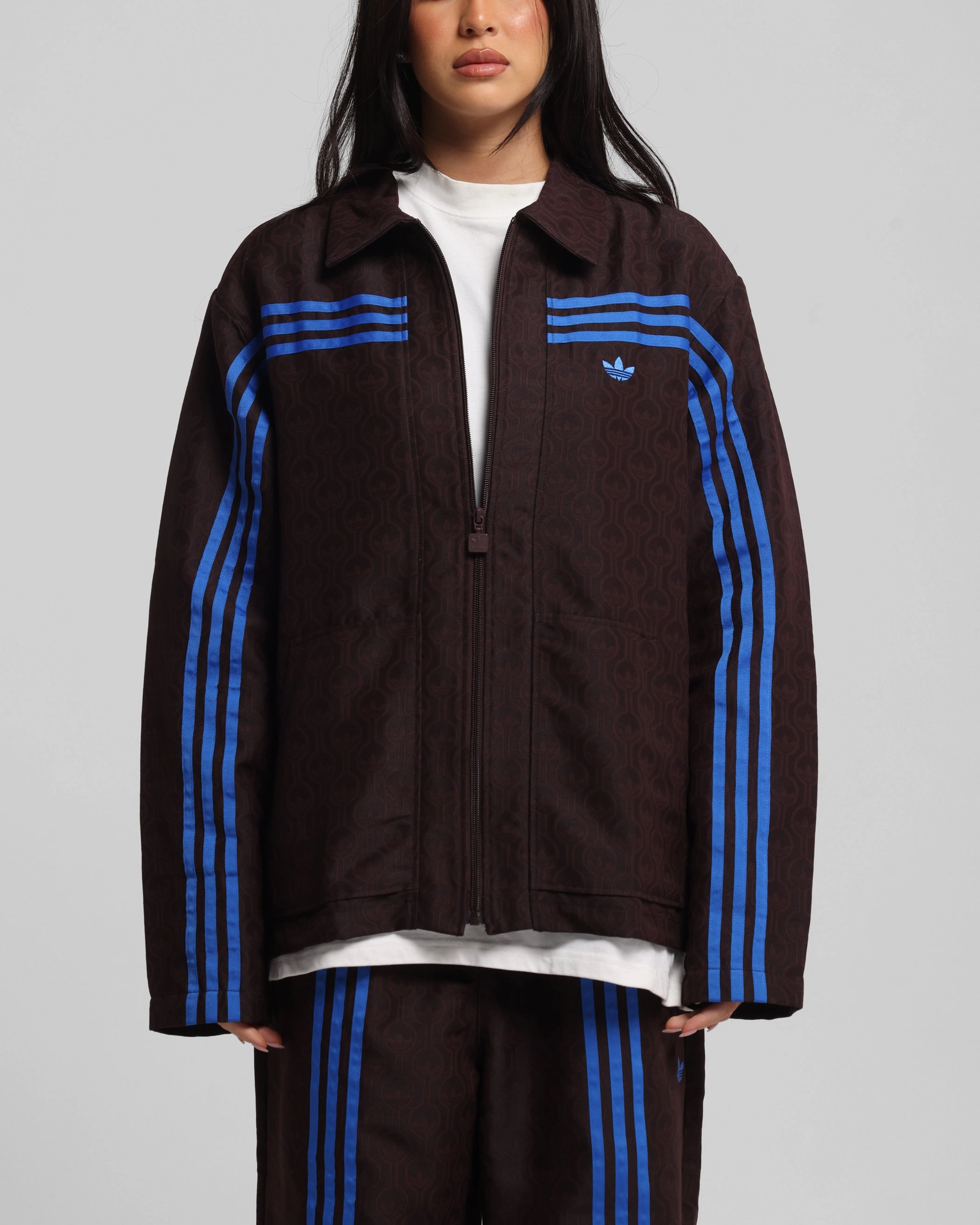 Restore Casual Warmth Adidas Originals 70's Club Jacket Brown