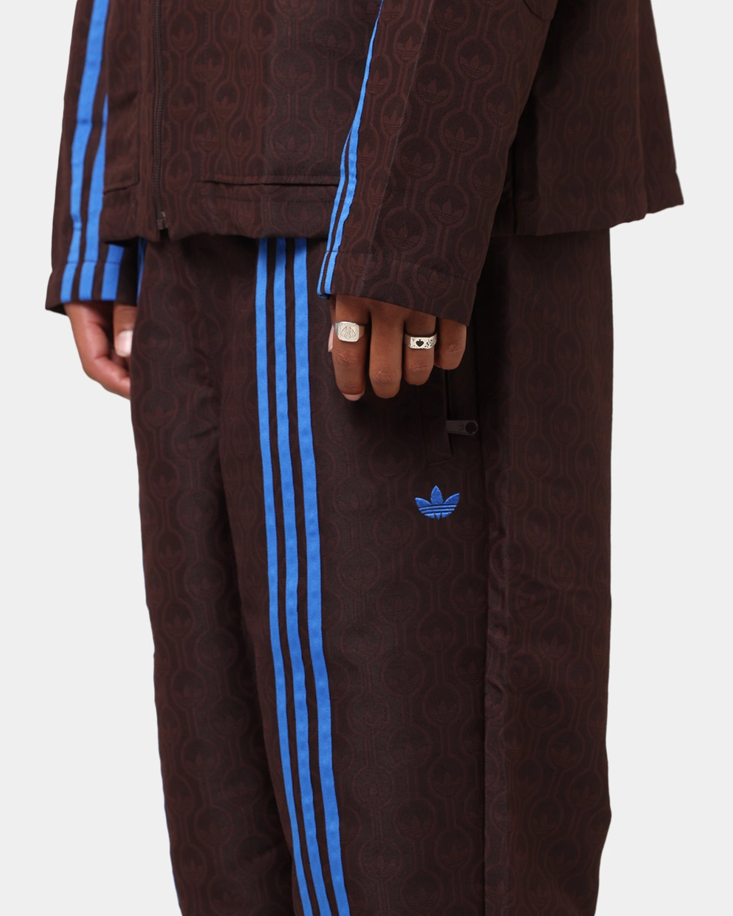 Adidas Originals 70's Club Trackpants Brown Cozy And Stylish Flexible Ankle Cuffs