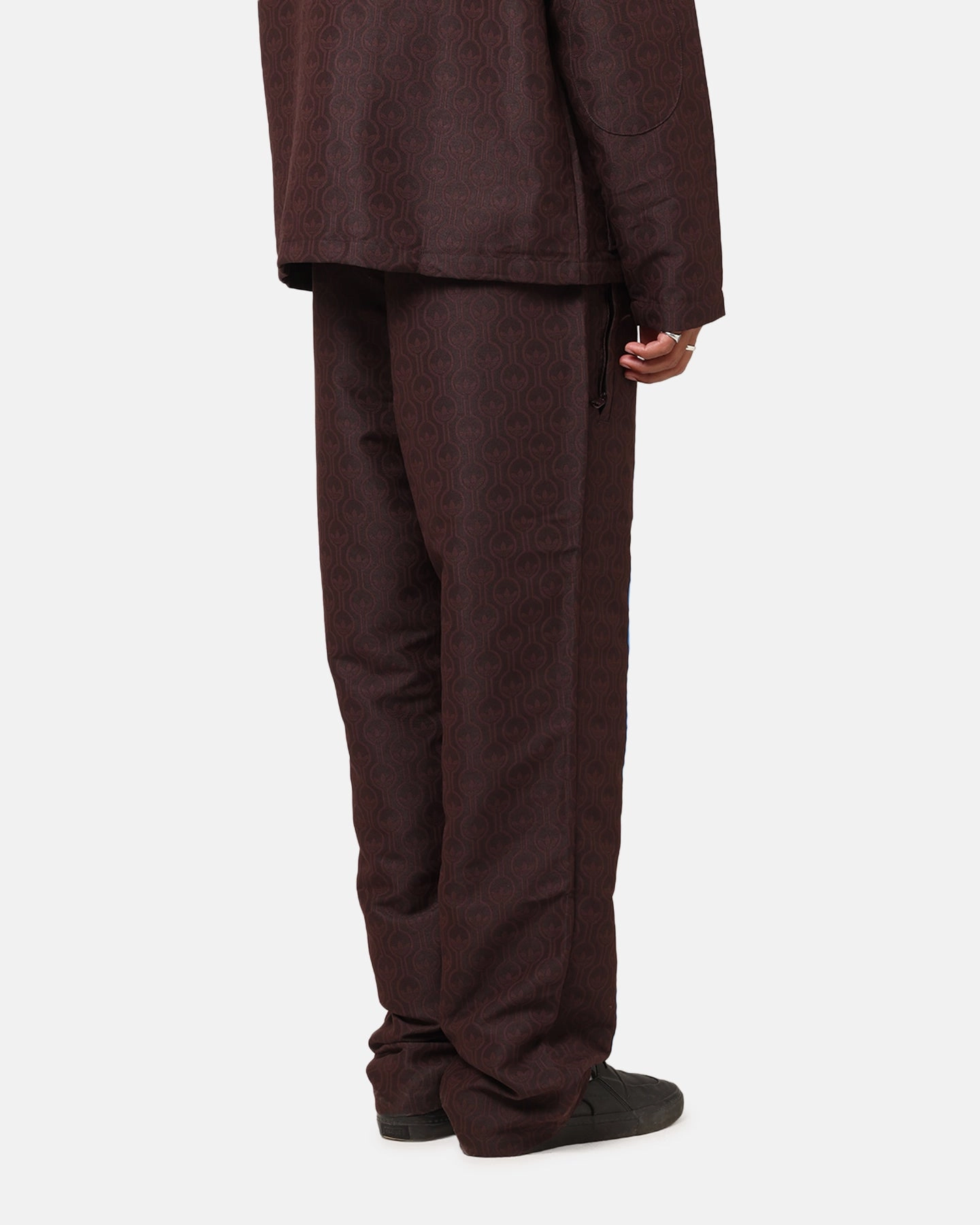 Classic Cut Adidas Originals 70's Club Trackpants Brown