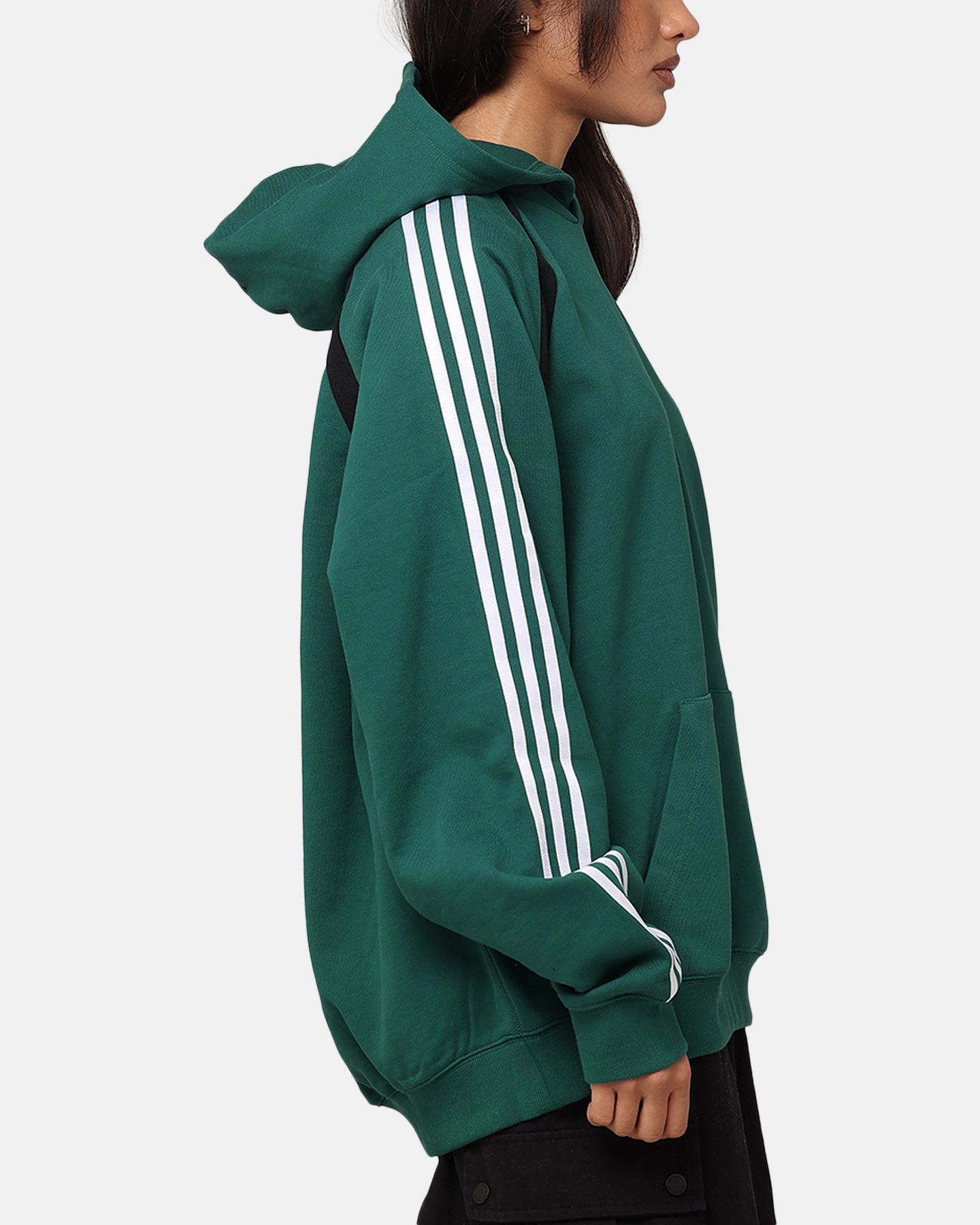 HeatRegulating Minimalist Aesthetic Adidas Oversized Hoodie Collegiate Green
