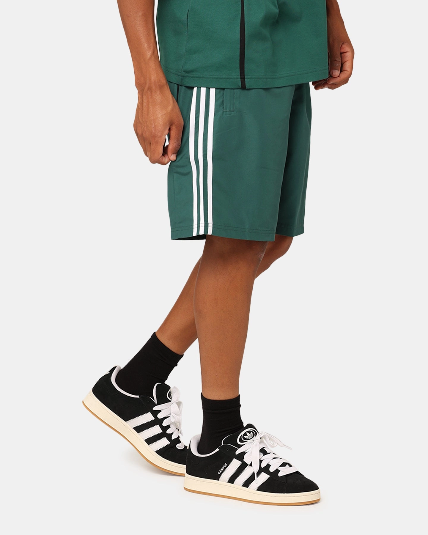 Adidas Oversized Shorts Collegiate Green Hypoallergenic Textile
