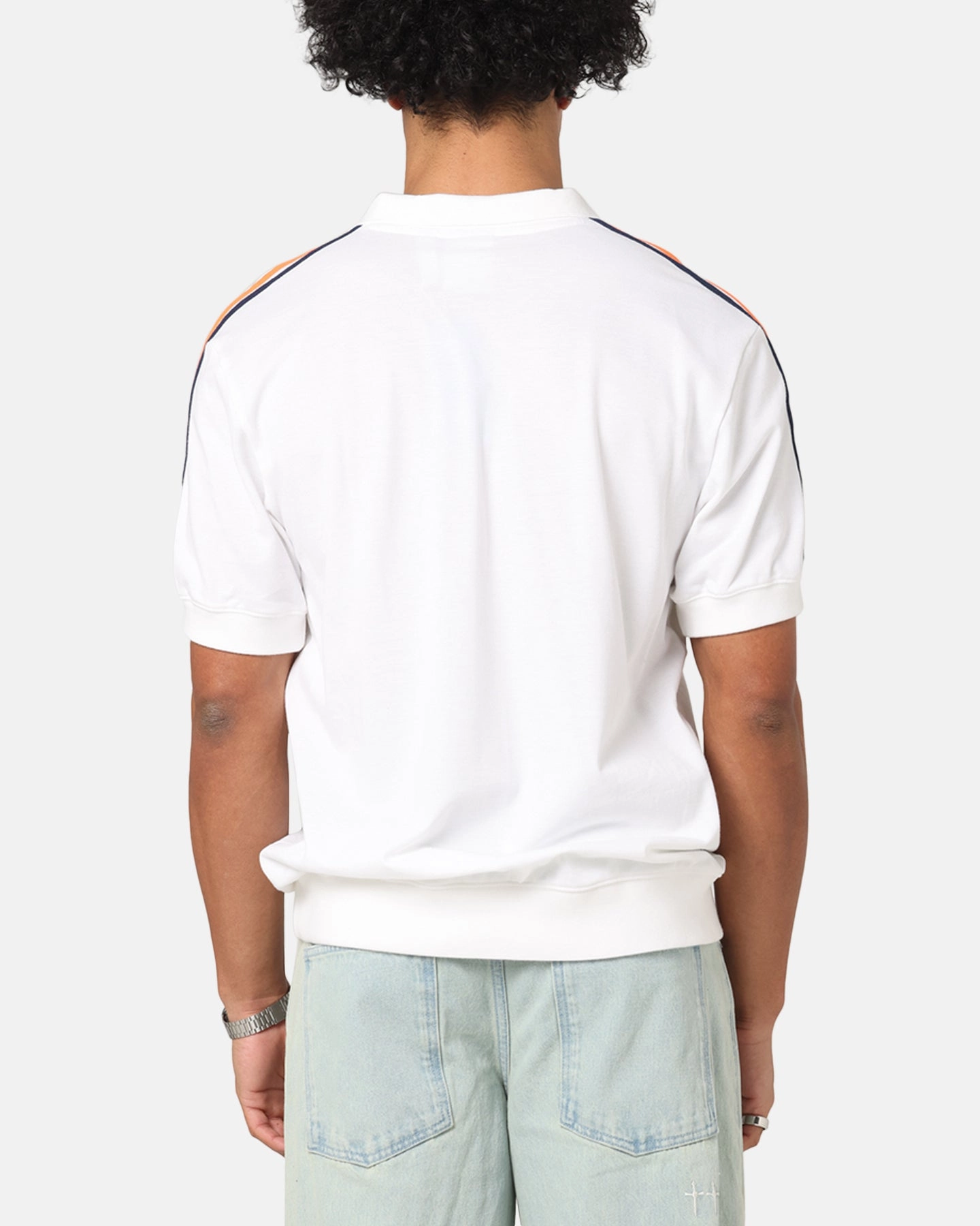 Weekend Style Interlock Cotton Adidas Polo T-Shirt White