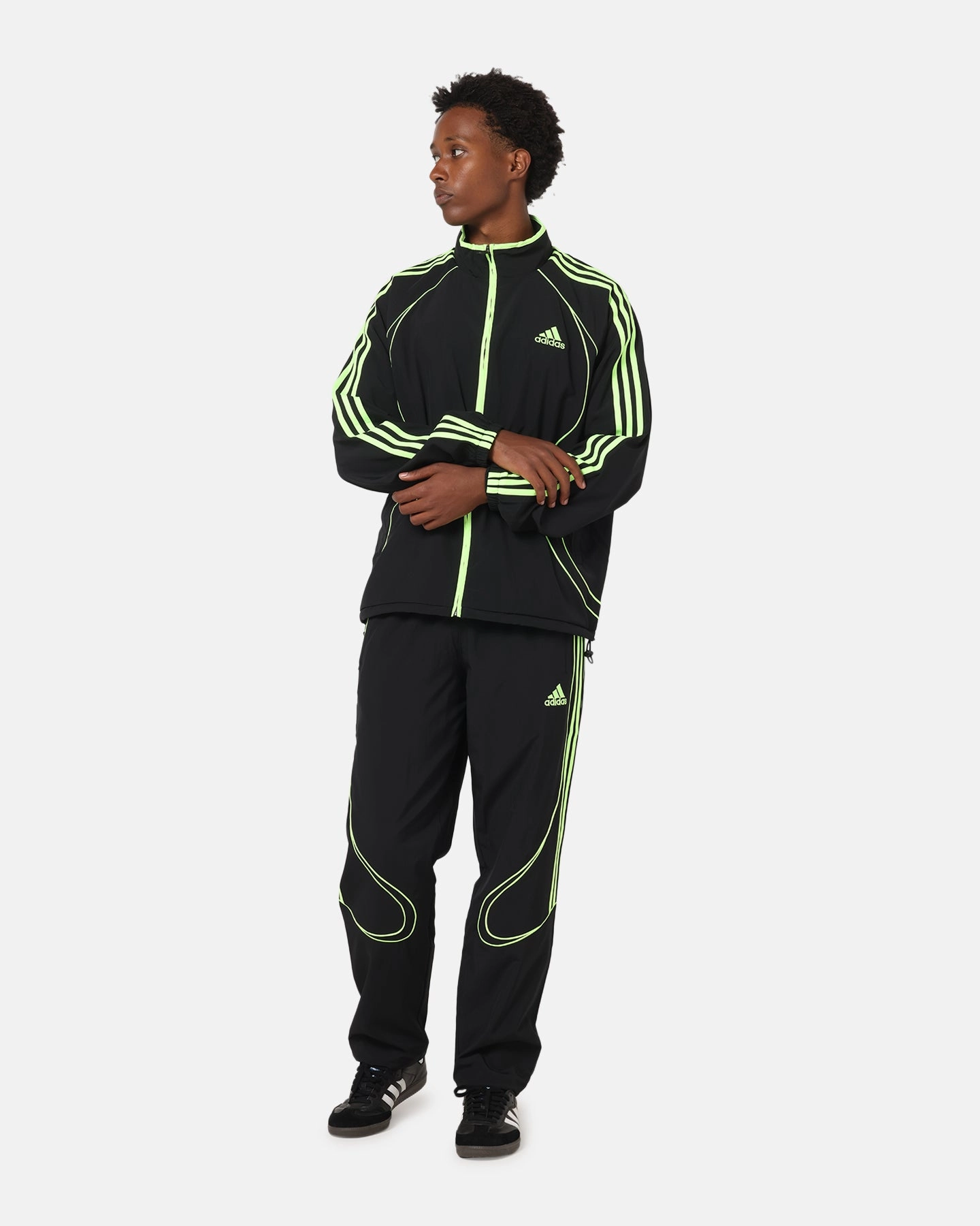 Broadcast Adidas Teamgeist Adicolor Track Jacket Black/Green