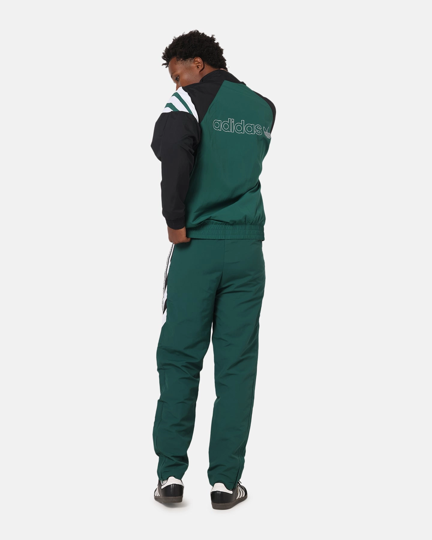 Adidas Track Jacket Green/Black Cool Fit Core Style