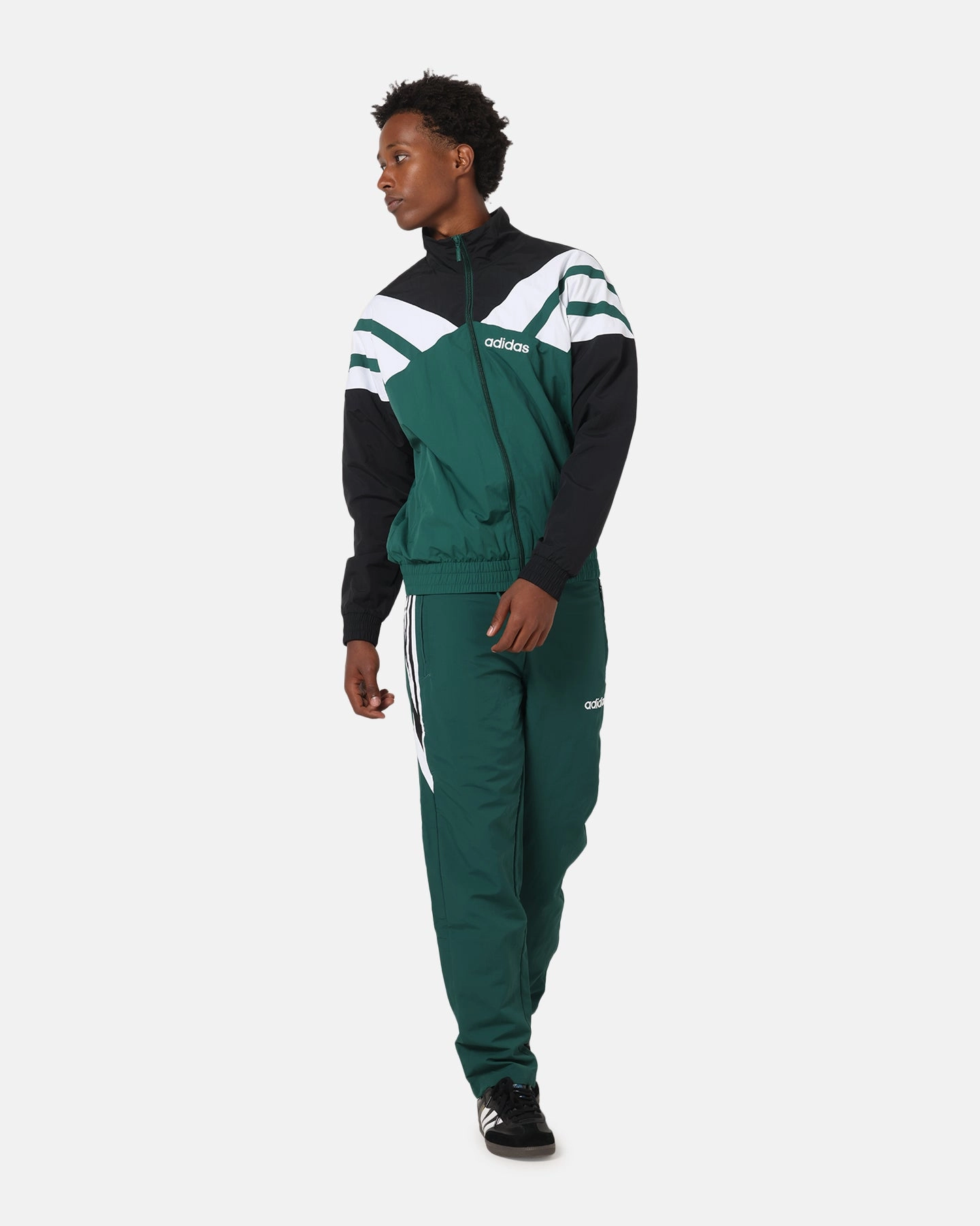 Adidas Track Jacket Green/Black Classic Fit