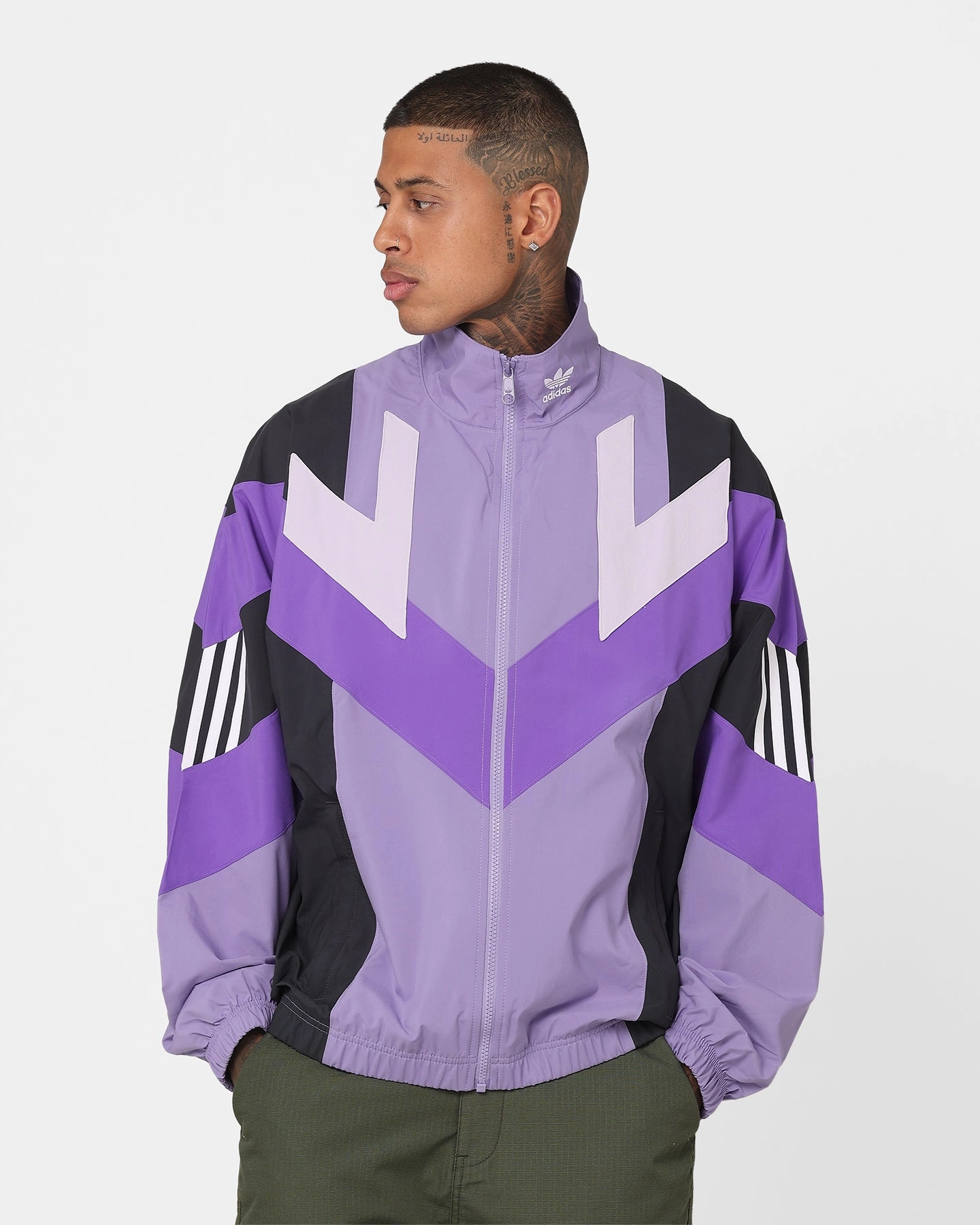 Bow-tie Mask Adidas Tracktop 2 Jacket Magic Lilac/Carbon