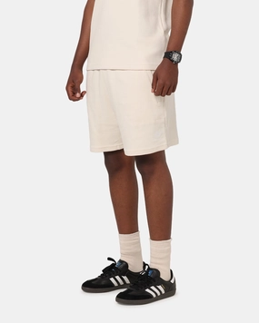 Low Profile Closure System Seamless Integration Adidas Trefoil Essentials Waffle Shorts Wonder White