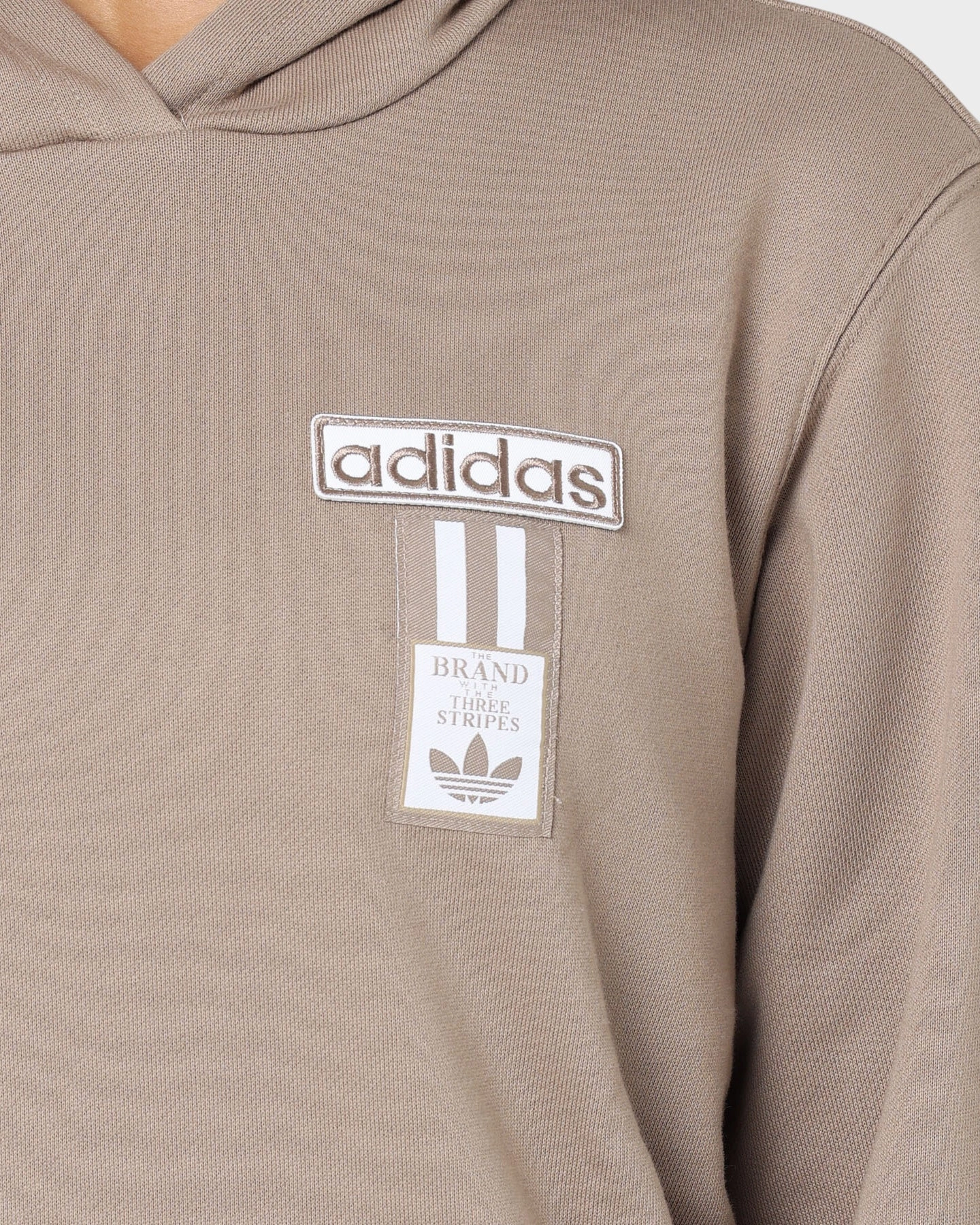 Adidas Women's Adibreak Hoodie Brown/Beige Hooded Design