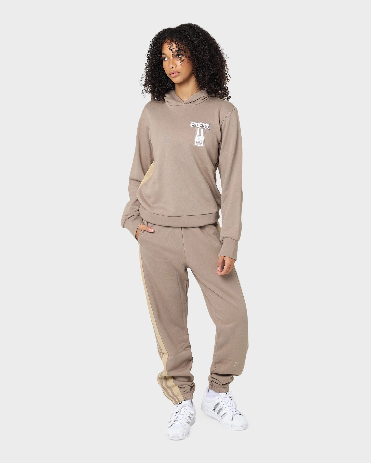 Adidas Women's Adibreak Hoodie Brown/Beige Range
