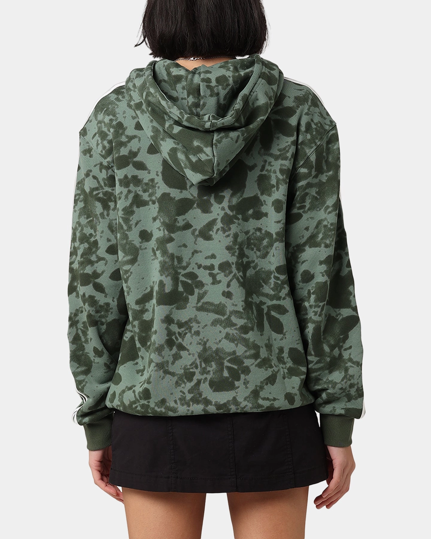 Checkered Zip-up Adidas Women's AOP Hoodie Trace Green