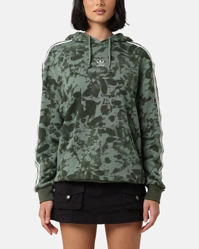Airflow channels Adidas Women's AOP Hoodie Trace Green