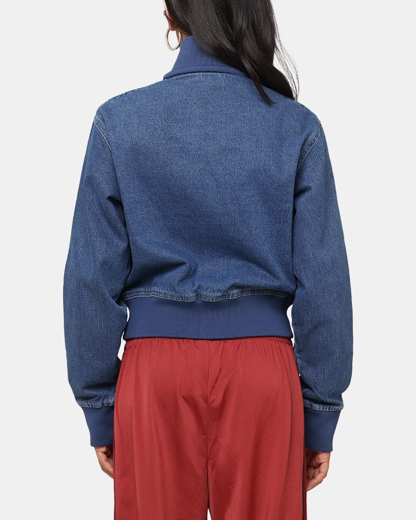 Cross Ventilation Channels hypoallergenic Adidas Women's Denim Track Jacket Indigo Denim