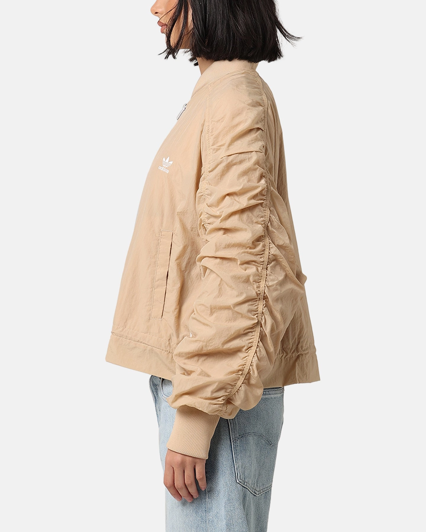 Imagine Practical Wear Adidas Women's Light Weight Bomber Jacket Magic Beige