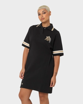Notebook Zip-up Adidas Women's Modern Collegiate Polo Dress Black