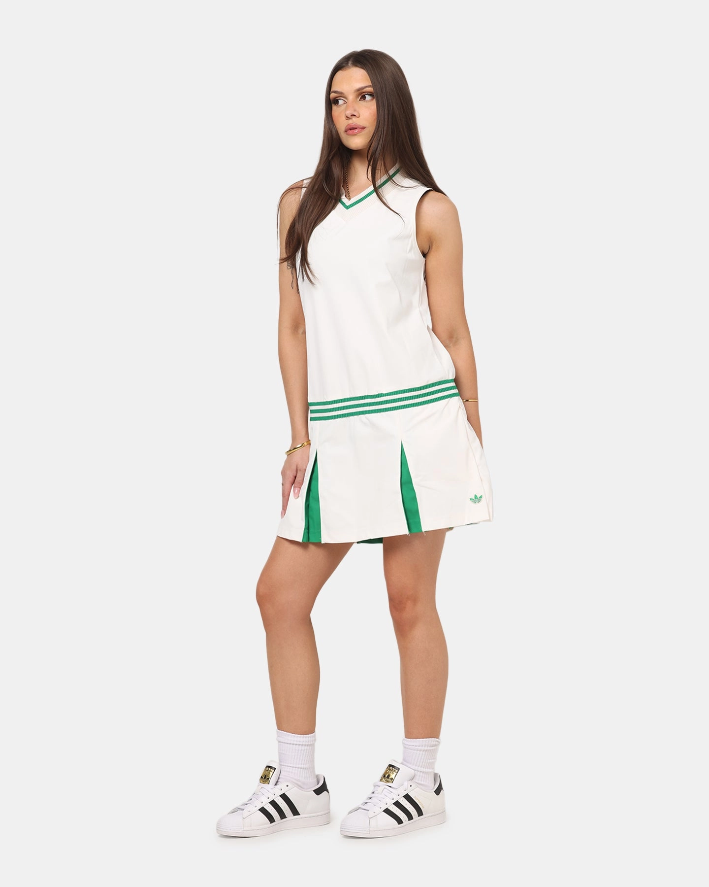 Ankle-length Urban Line Adidas Women's Originals Dress Chalk White