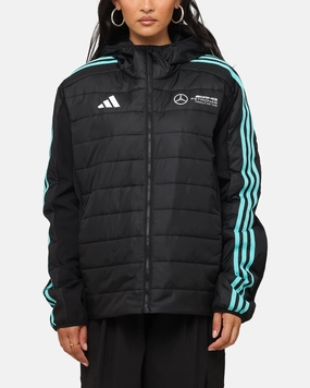 adidas x Mercedes-AMG PETRONAS Formula One F1 DNA Puffer Jacket Black/White Appreciate