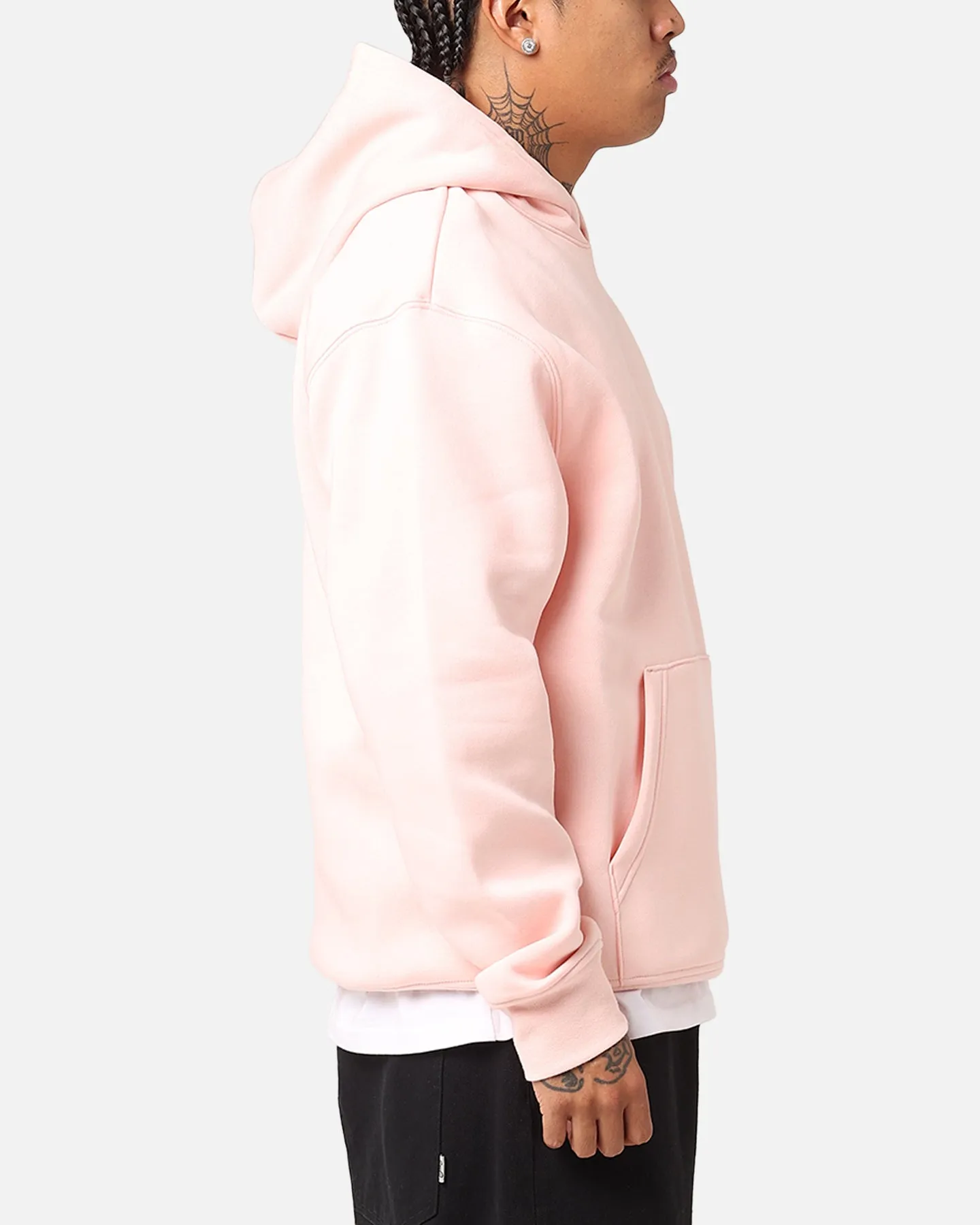 Jordan Essential Brooklyn Fleece Pullover Hoodie Pink/White Abrasion Resistant Zippers