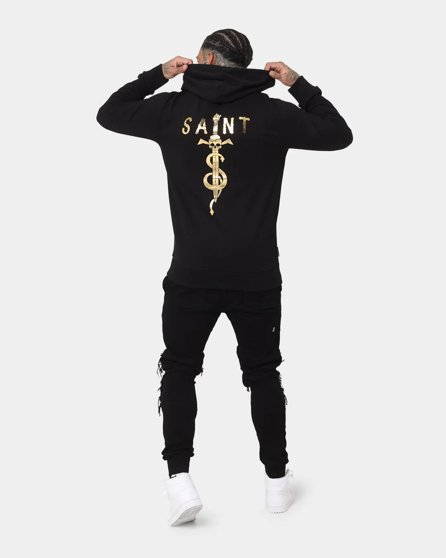 Saint Morta Daggers New Age Hoodie Black Abrasion Resistant Surface