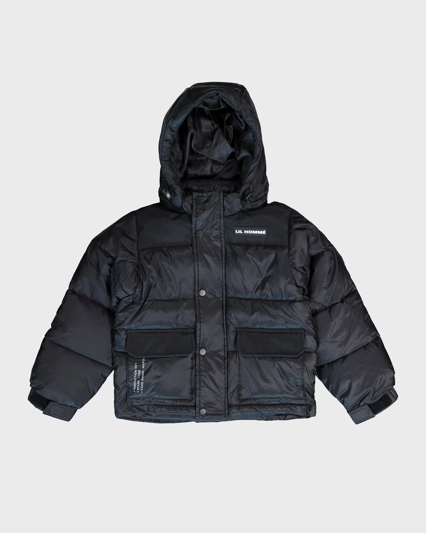 Lil Homme Kid's Roadman Puffer Jacket Black Dispute