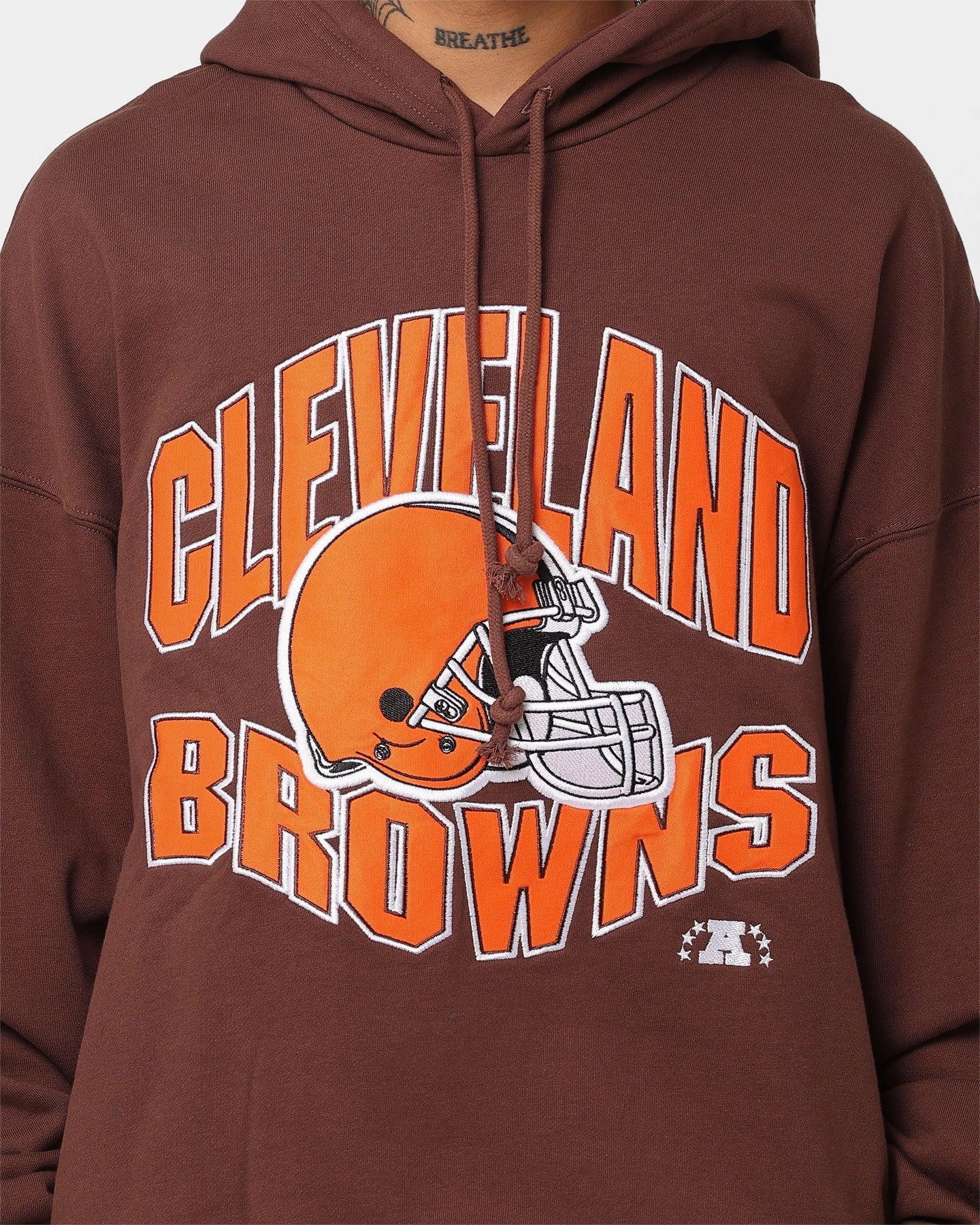 Brand Mitchell & Ness Cleveland Browns Wave Arch Hoodie Faded Brown