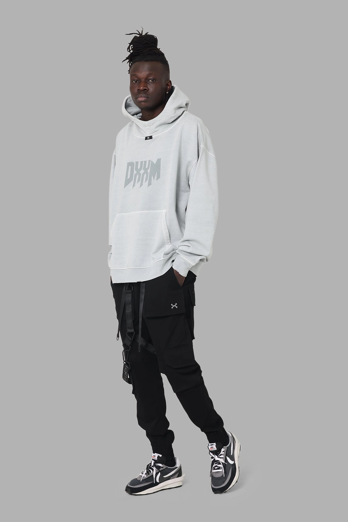 DXXMLife L-5 Txnal Hxxdie Pigment Grey Chain Packable Feature