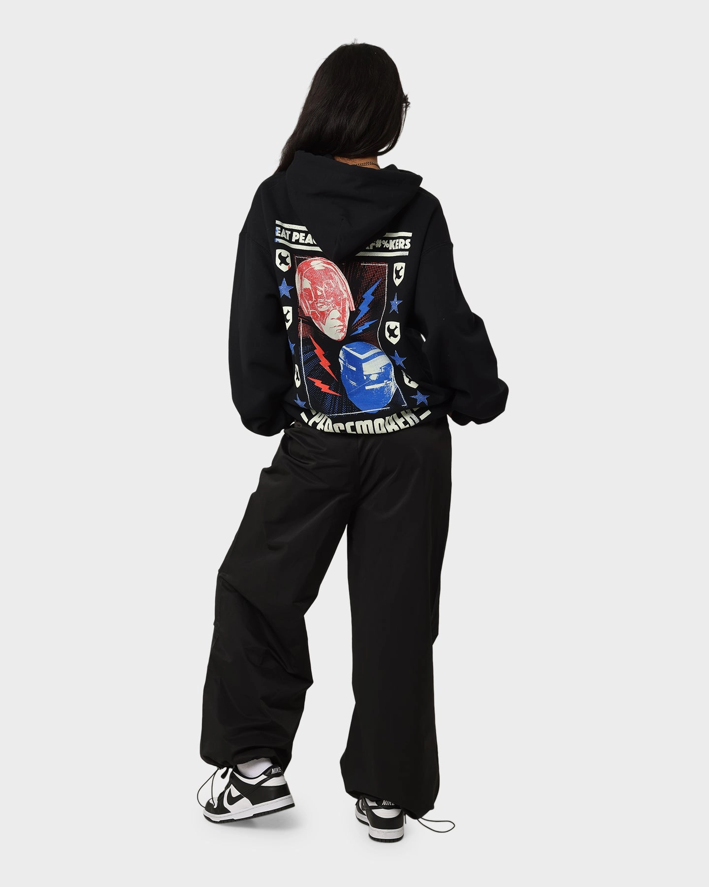 Adventure Goat Crew X Peacemaker Eat Peace MF Hoodie Black