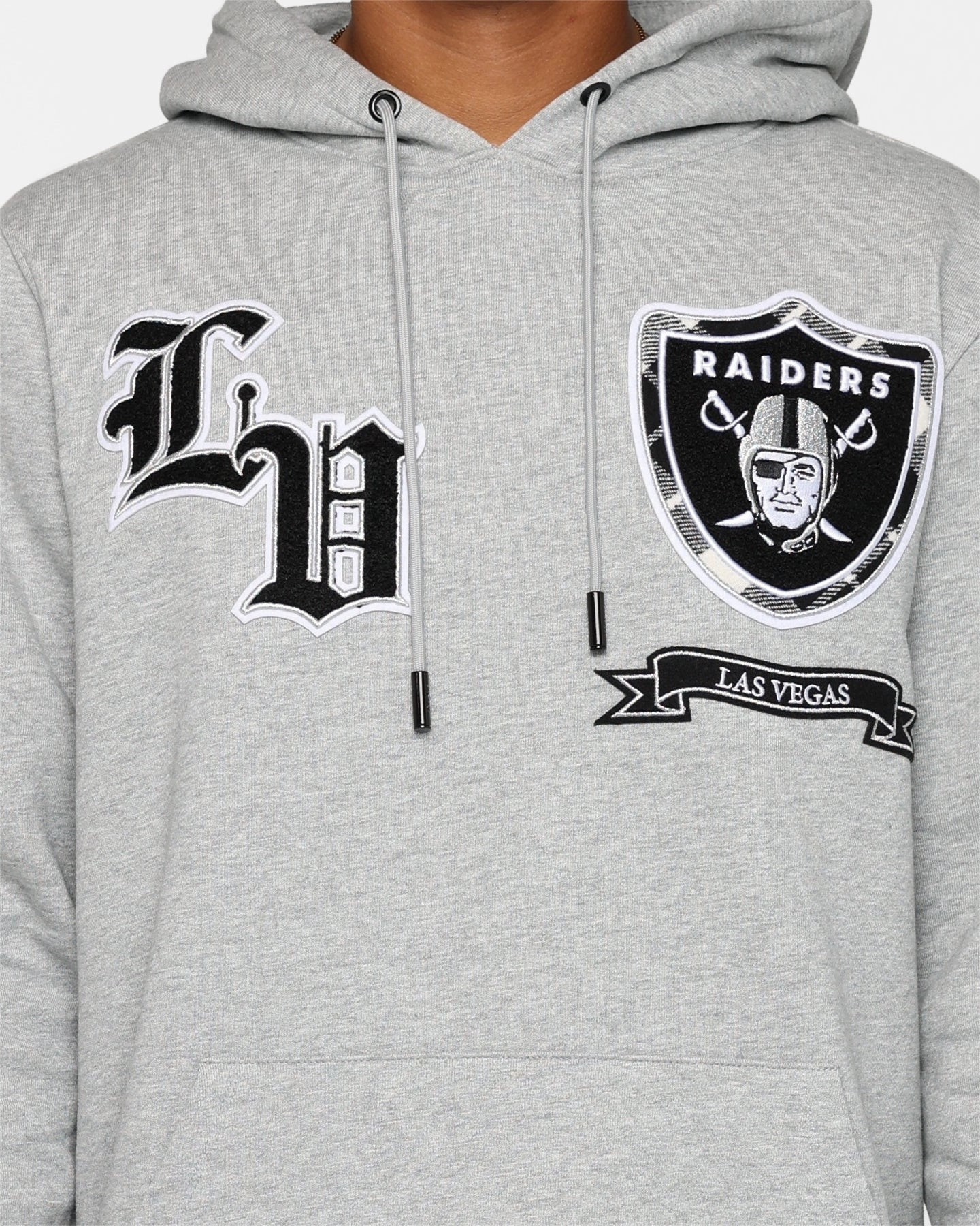 Jungle Hint Pro Standard Las Vegas Raiders Pro Prep Hoodie Heather Grey/Black