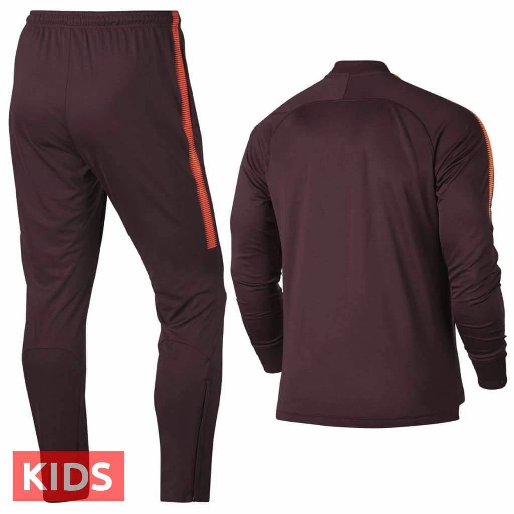 Kids - FC Barcelona UCL Training/Presentation Soccer Tracksuit 2017/18 - Nike platinum RecycledPolyester