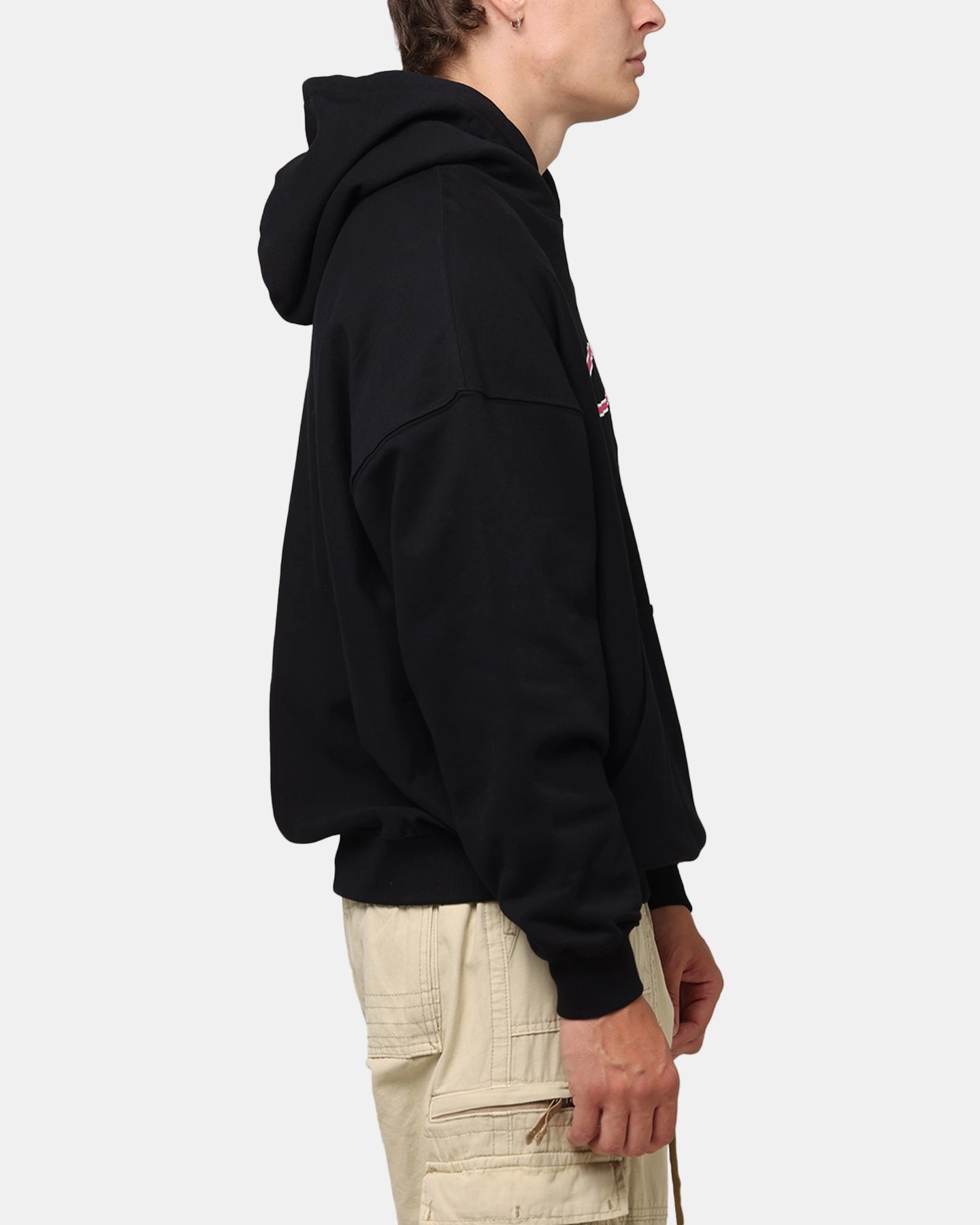 popular among adults Memory Carre Race Script Hoodie Black