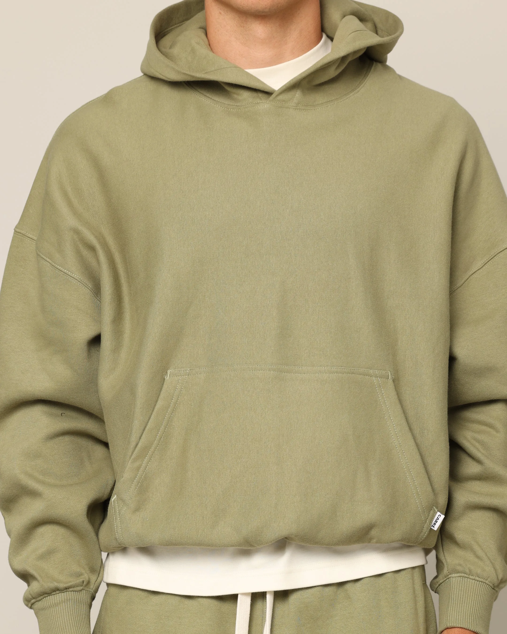 Carr?? Blanc Oversized Hoodie Military License