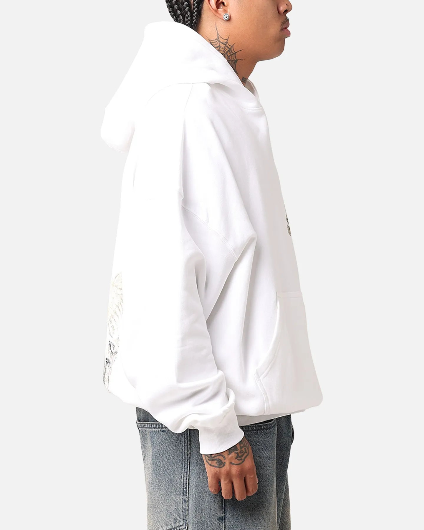 Saint Morta Doves Premium Hoodie White Exclusive layering option