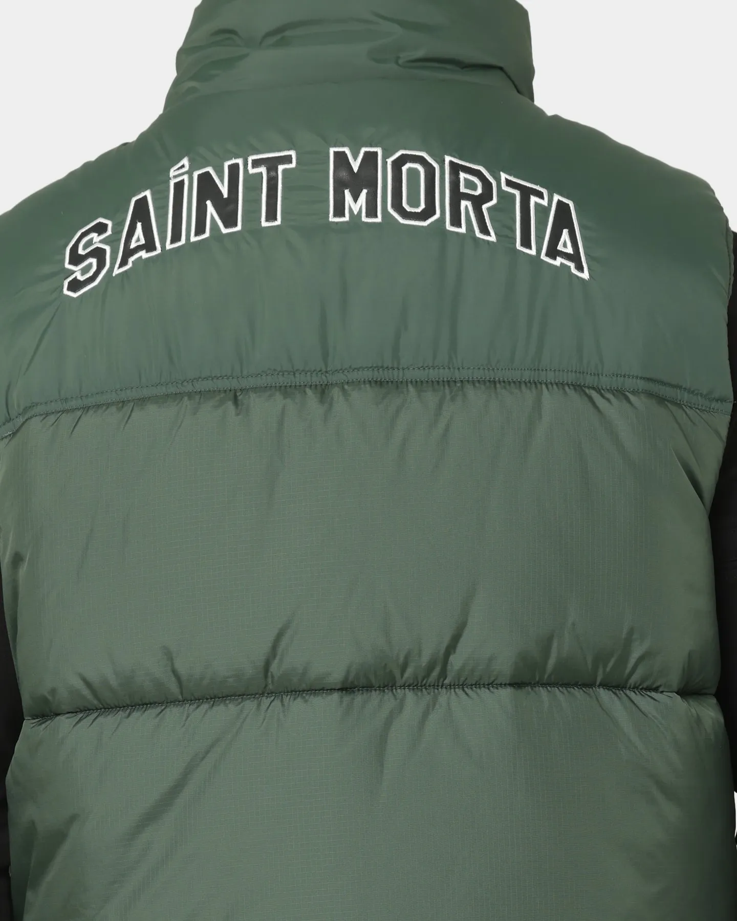 Interchangeable Collar System picnic - goers Saint Morta Kingdom Puffer Vest Dark Green