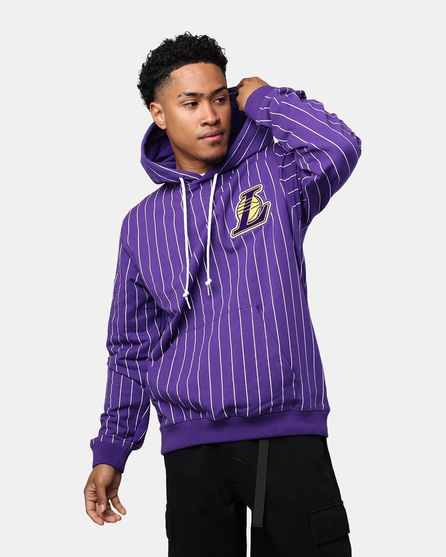 New Era Los Angeles Lakers Logo Select Hoodie OTC Powder